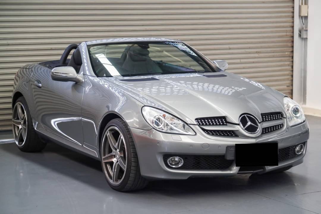 Mercedes Benz SLK200 AMG โฉม facelift แท้ สีเทา ปี 2011