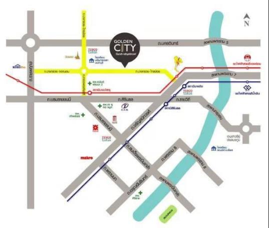 ให้เช่า ท/ฮ โกลเด้น ซิตี้ (ปิ่นเกล้า-จรัญสนิทวงศ์)