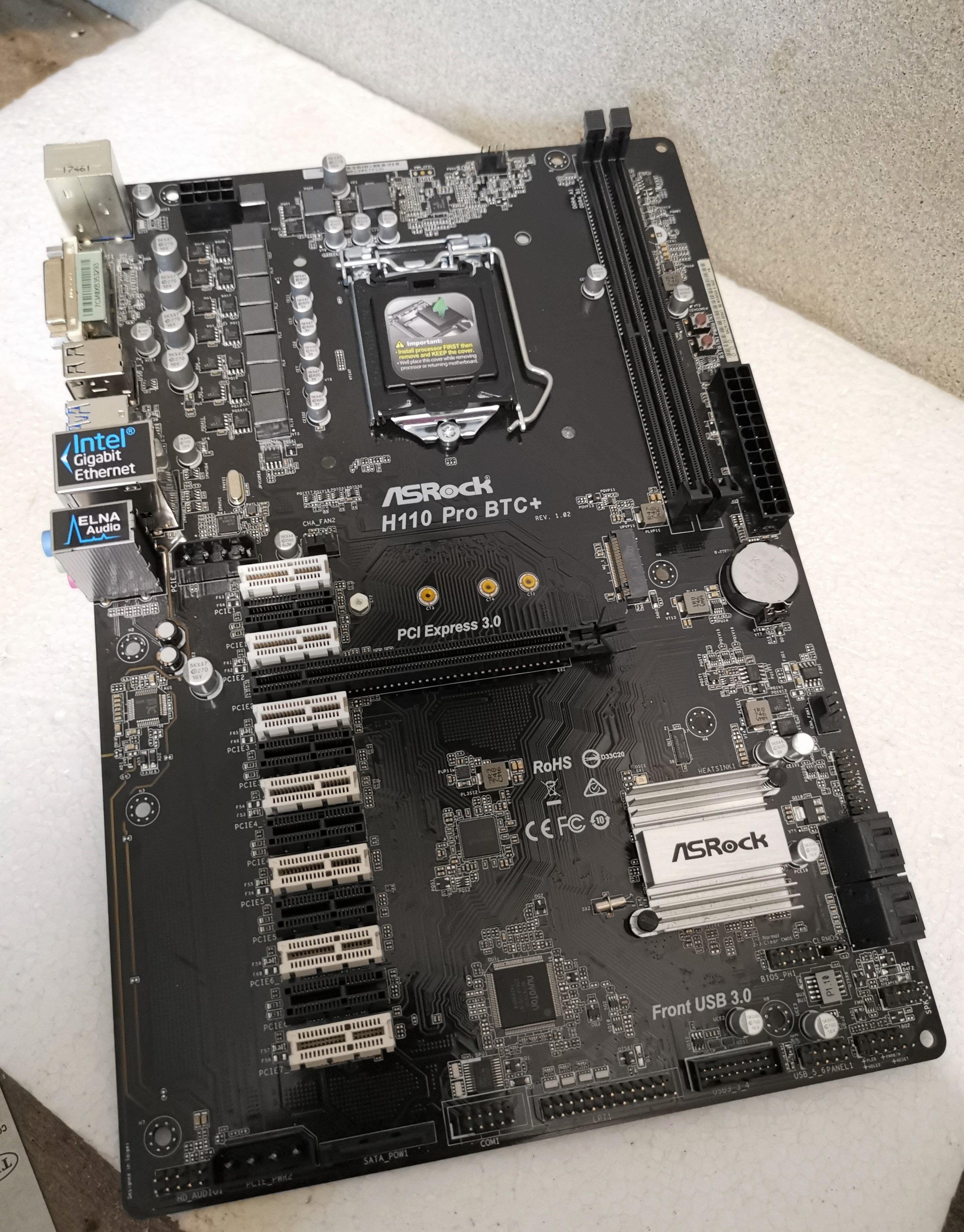 บอร์ด ASROCK H110 PRO BTC+