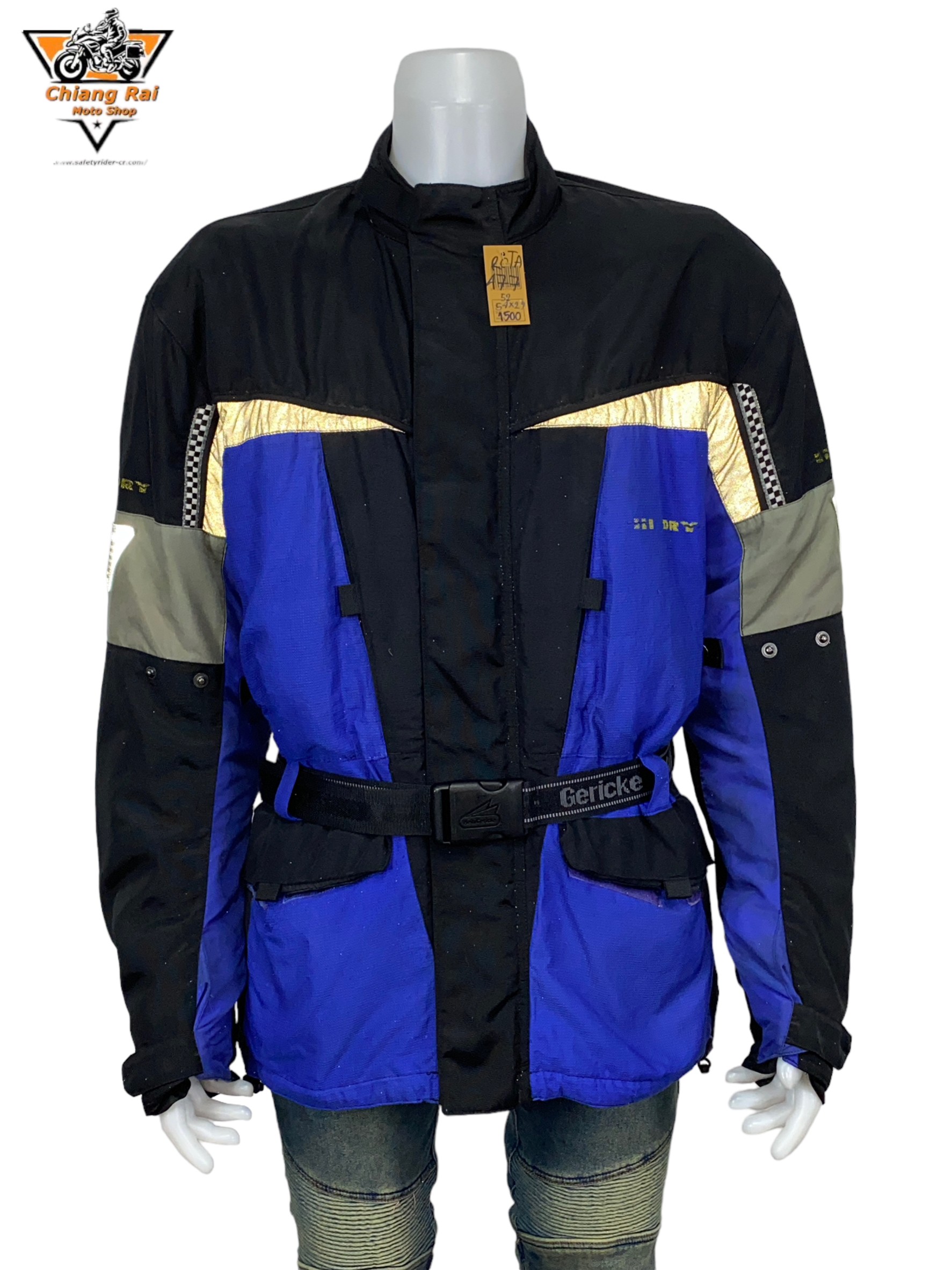 เสื้อขี่มอเตอร์ไซด์( มือสอง) RCTA 477: อก 52-54" ยาว 29" (XL-2XL) **HEIN GERICKE**