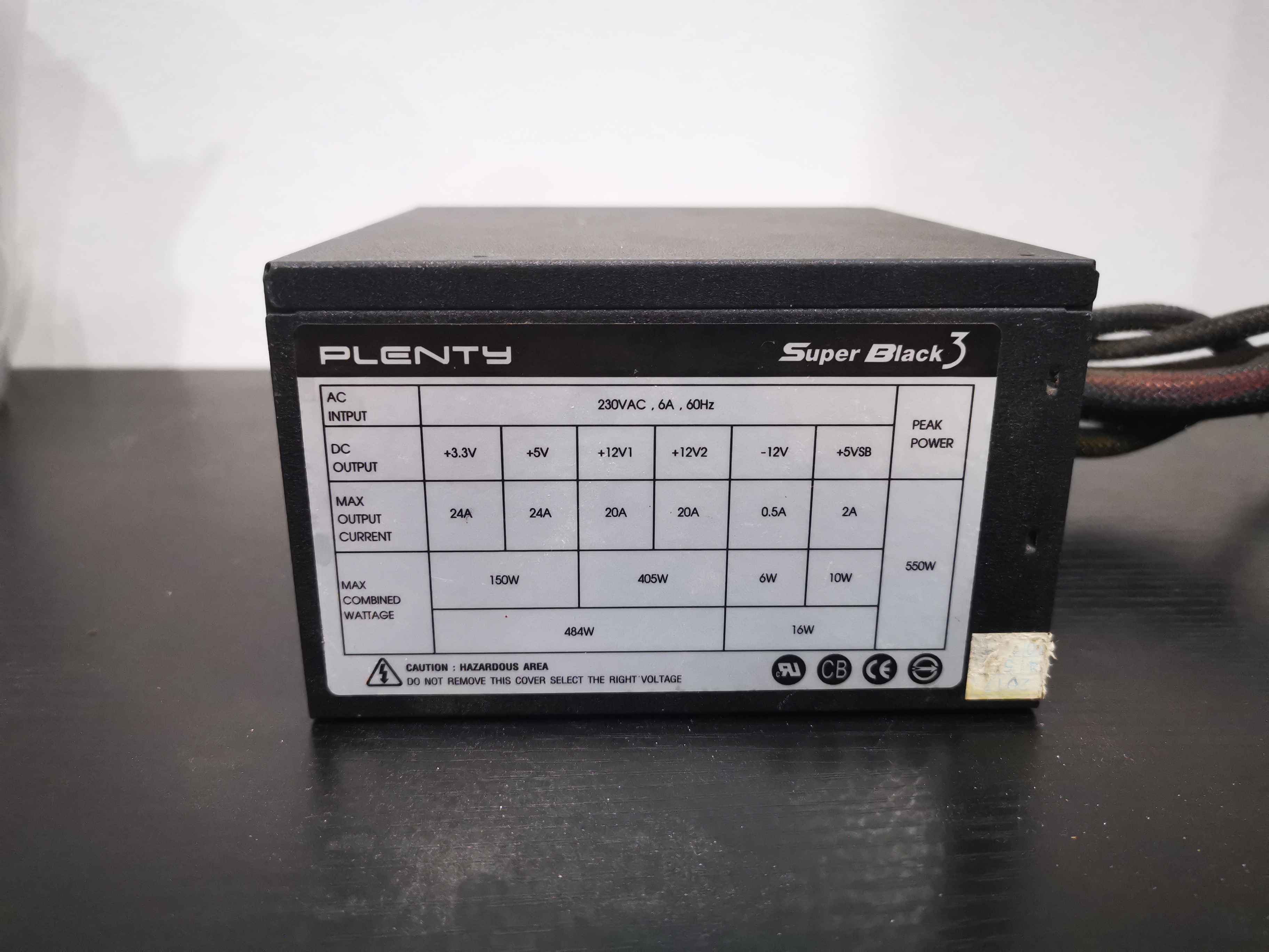 PSU Plenty Super Black3 550W