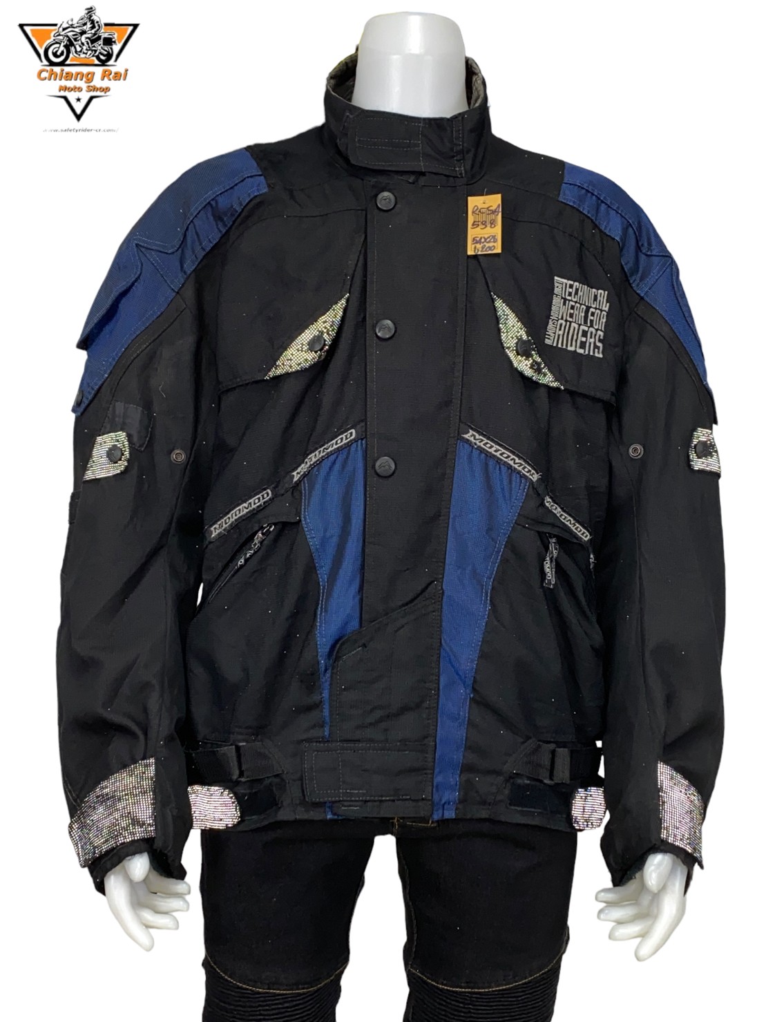 เสื้อขี่มอเตอร์ไซด์( มือสอง) RCSA 538: อก 54" ยาว 26" (2XL) **MOTOMOD**