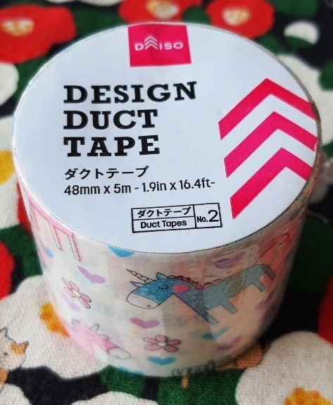 Design duct tape unicorn 48 mm x 5 m เทปวาชิ เทปตกแต่ง ยูนิคอร์น น่ารักมาก จากญี่ปุ่น