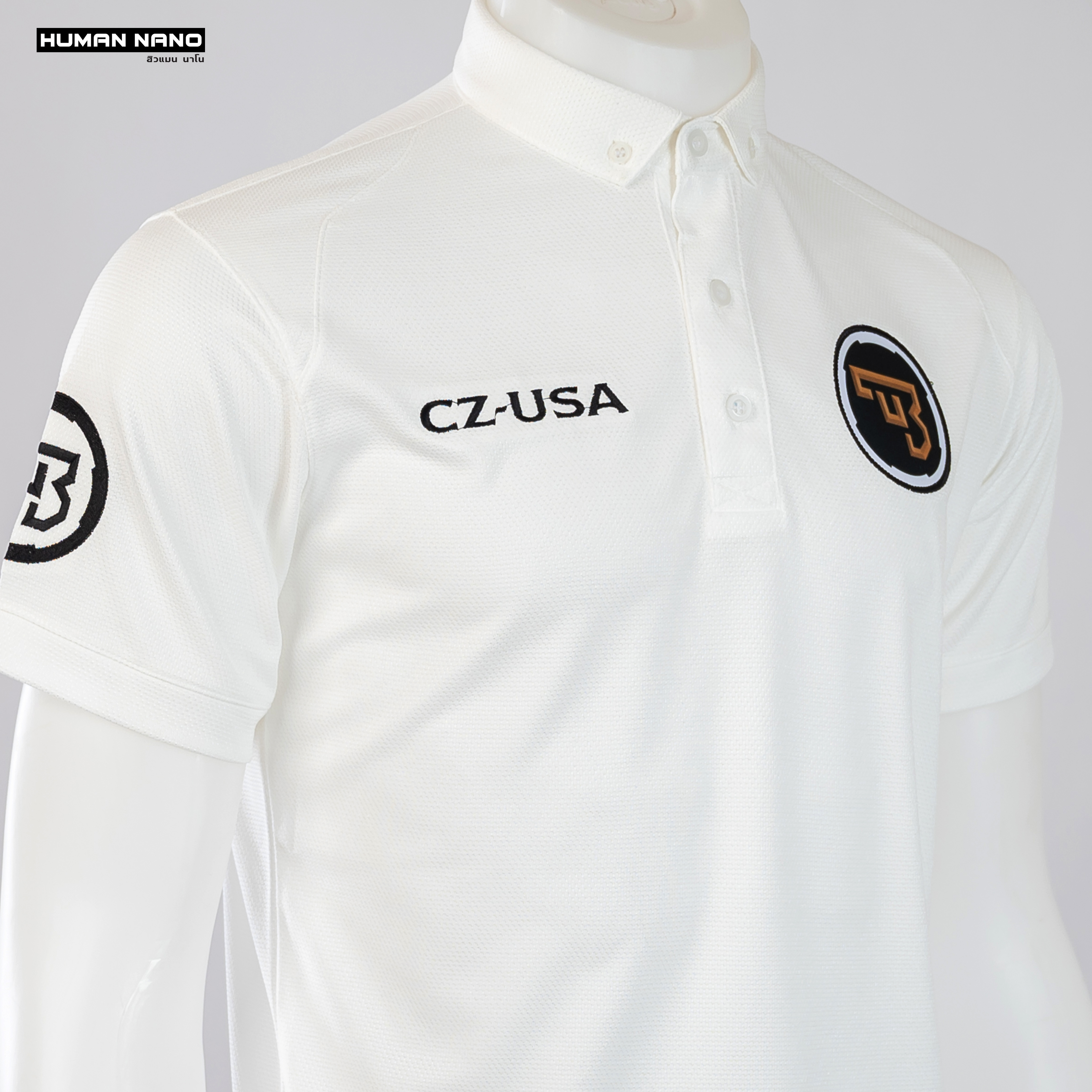 CZ-USA เสื้อโปโลชาย สไตล์แทคติคอล ผ้านาโนไมโคร ทรงสวย ยับยาก รีดง่าย | Human Nano