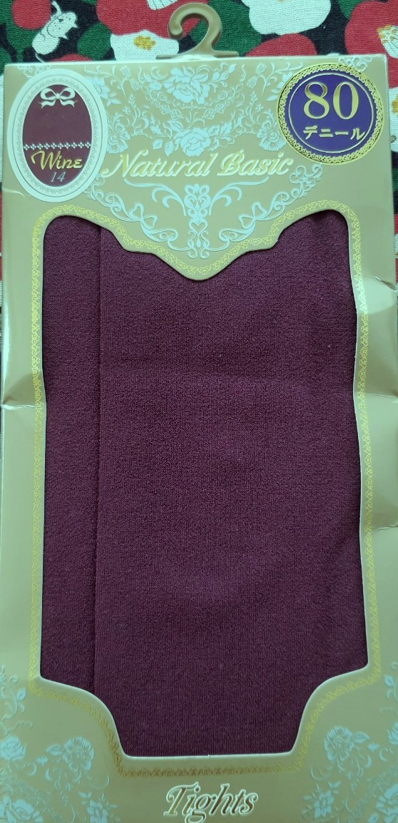 Takeuchi ถุงน่อง จากญี่ปุ่น Size : M-L 85-98 ความสูง 150-165 ใส่สบาย ยืดหยุ่นสูง Tights Col. Wine 14