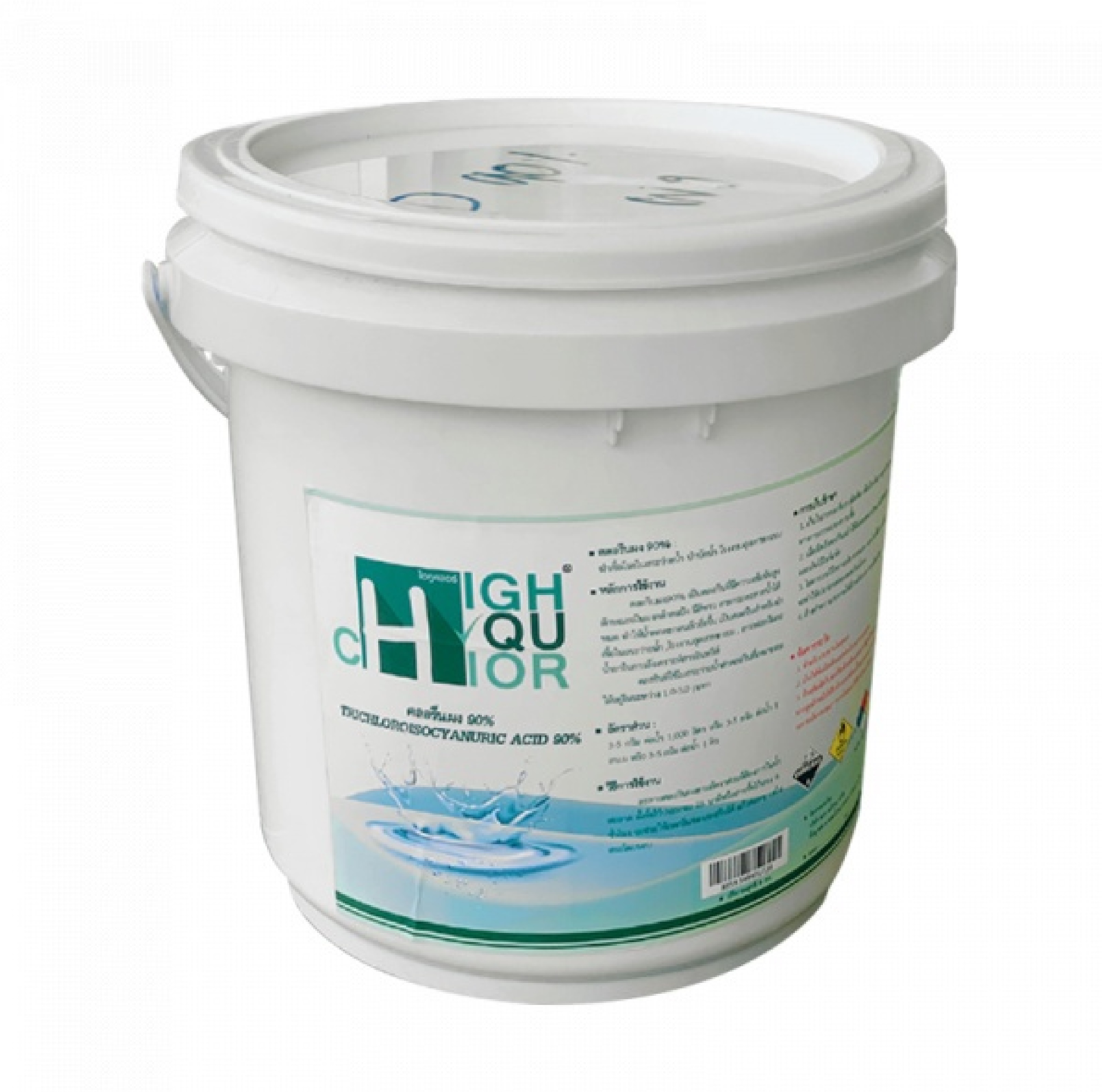 HIGHQUCHLOR คลอรีนผง ฆ่าเชื้อโรค 90% บรรจุ 5 KG/ถัง
