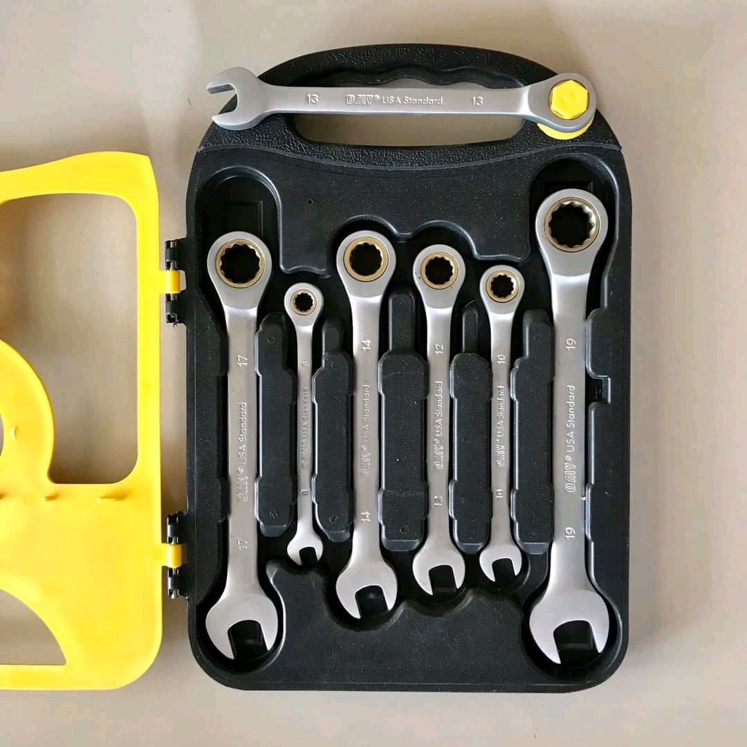 ประแจกปากตายข้างฟรี 7 ตัวชุด OMY ไม่พับ