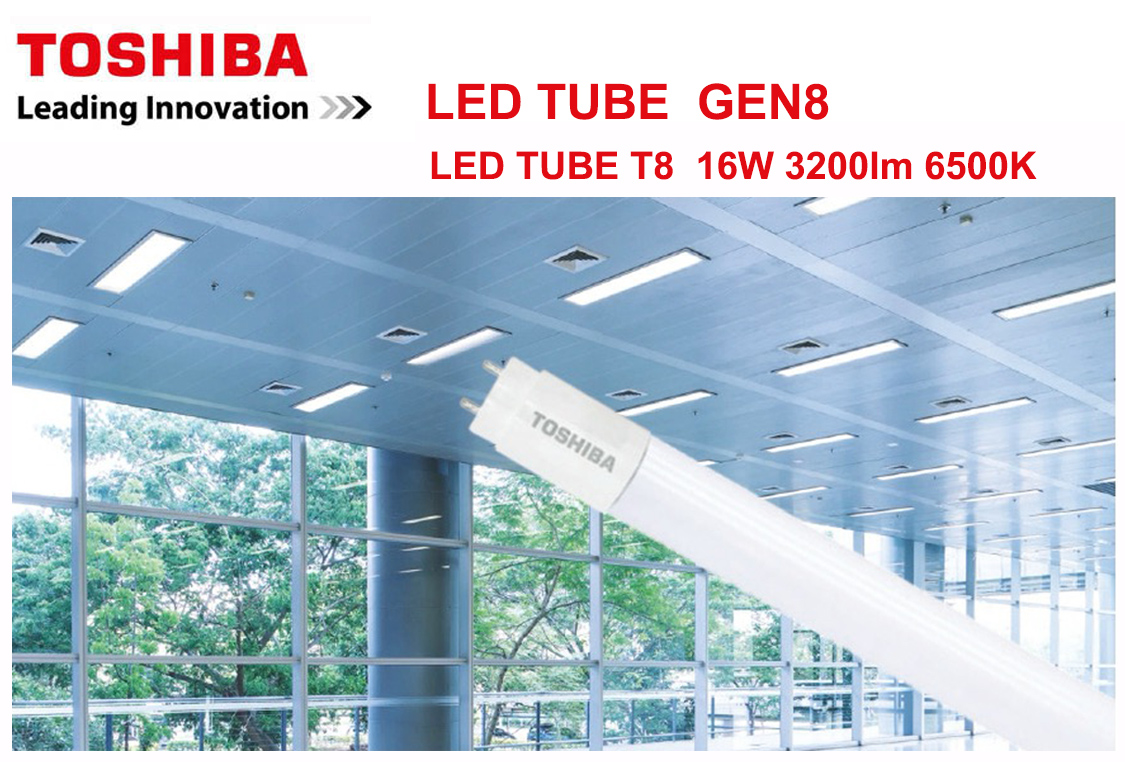 หลอด LED TUBE T8 16W Gen8 TOSHIBA
