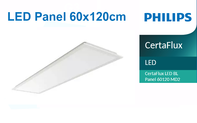 โคม LED Panel CertaFlux 60x120cm Philips