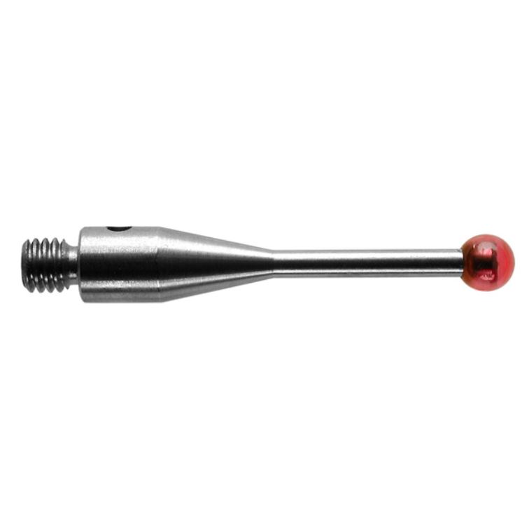 หัววัด CMM M3, Ruby ball 3 mm, EWL 14.7 mm, L 21 mm เสป็คเดียวกับ Renishaw code. A-5000-3553