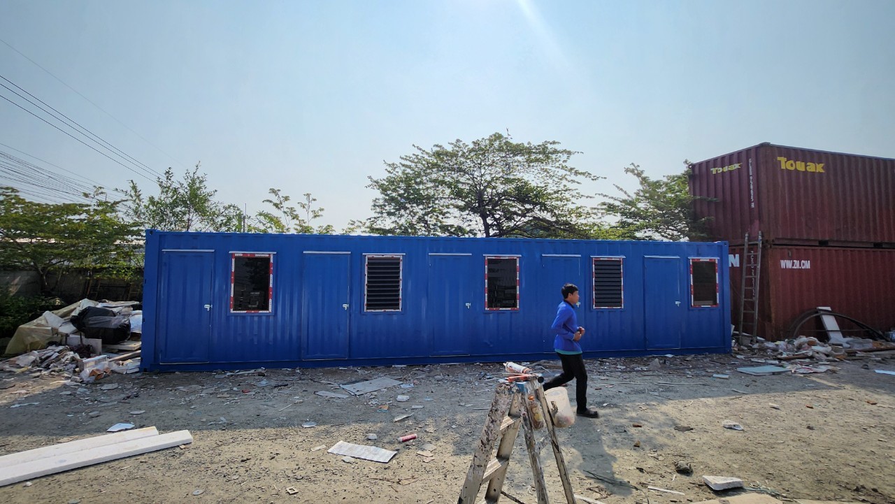 ตู้้บ้านพักคนงาน ตู้บ้านพัก ตู้คอนเทนเนอร์บ้านพัก ตู้แคมป์คนงาน ตู้คอนเทนเนอร์ดัดแปลง