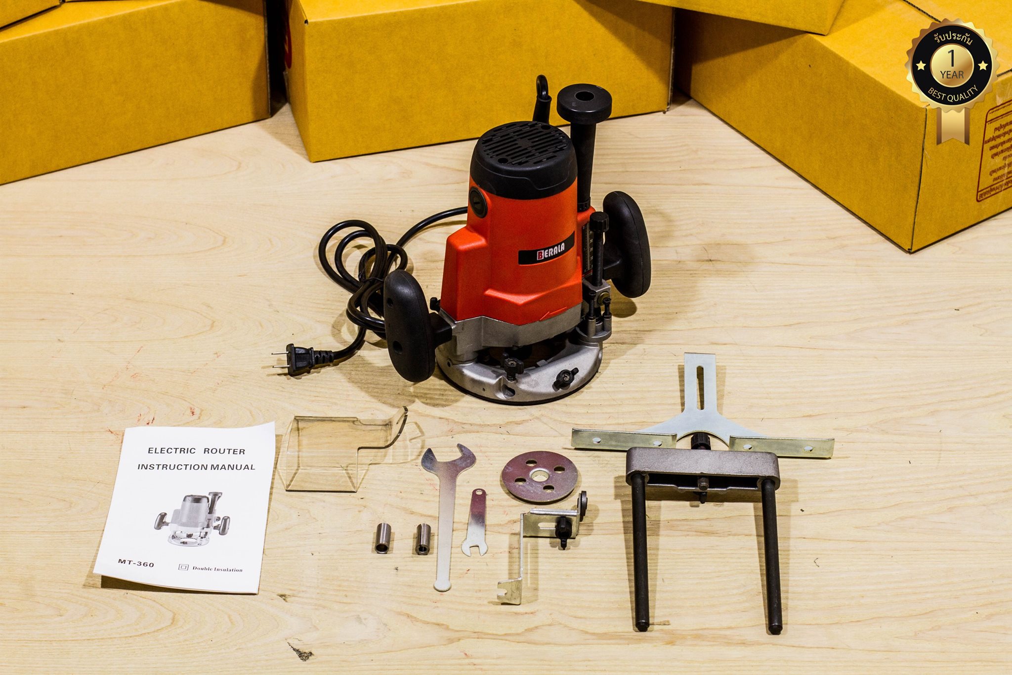 เร้าเตอร์ไม้ ยี่ห้อ BERALA พร้อมดอก