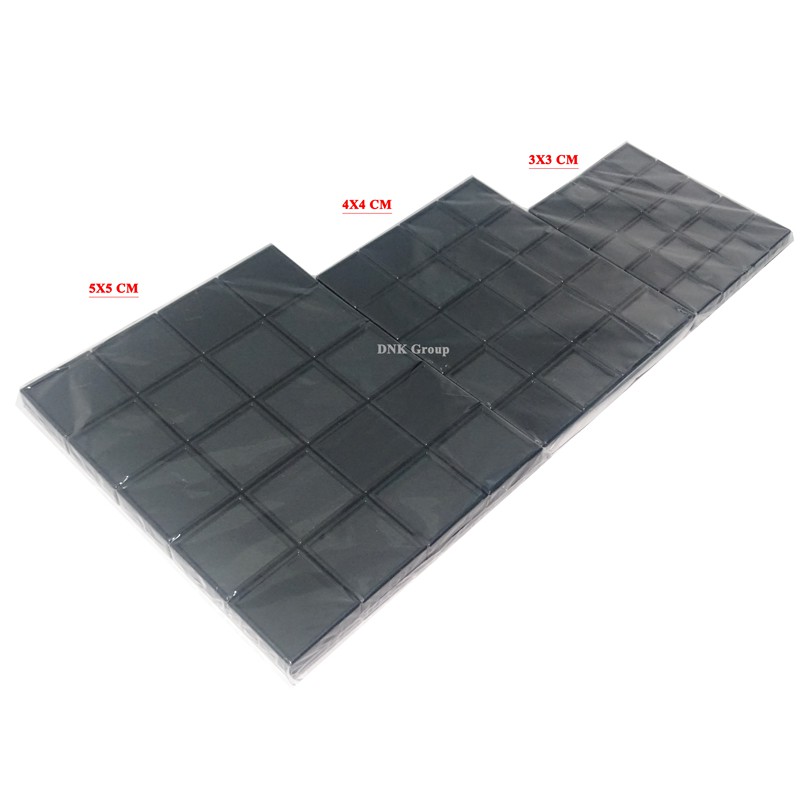 กล่องใส่พลอย,กล่องใส่เพชร,กล่องใส่อัญมณี ขนาด 3x3 cm. 4x4 cm. 5x5 cm.สีขาว สีดำ (20ใบ/10ใบ/แพ็ค)ด้านในเป็นฟองน้ำอย่างดี