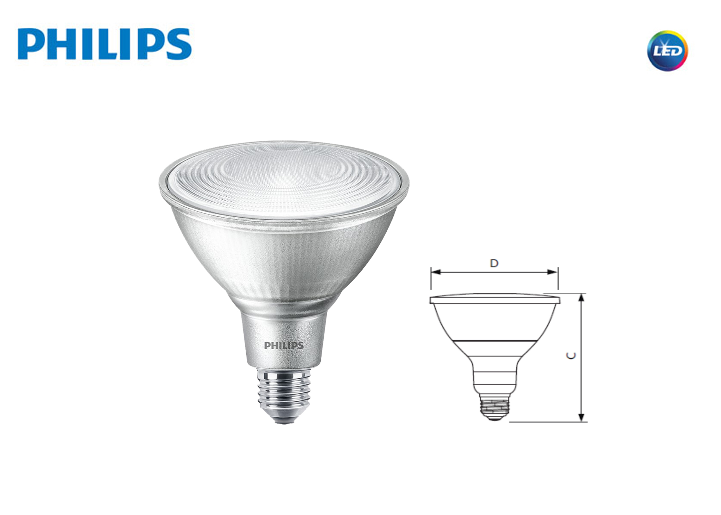 หลอดไฟ LED Essential PAR38 14W PHILIPS