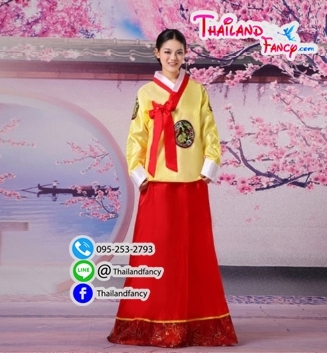 ชุดแฟนซีผู้หญิงสำหรับเช่า เช่าชุดแฟนซีเกาหลี ชุดฮันบกเกาหลี Korea Costume ชุดคอสเพลย์ฮันบกหญิง ชุดฮันบกสีแดง สีเหลือง สีชมพู สีเขียว