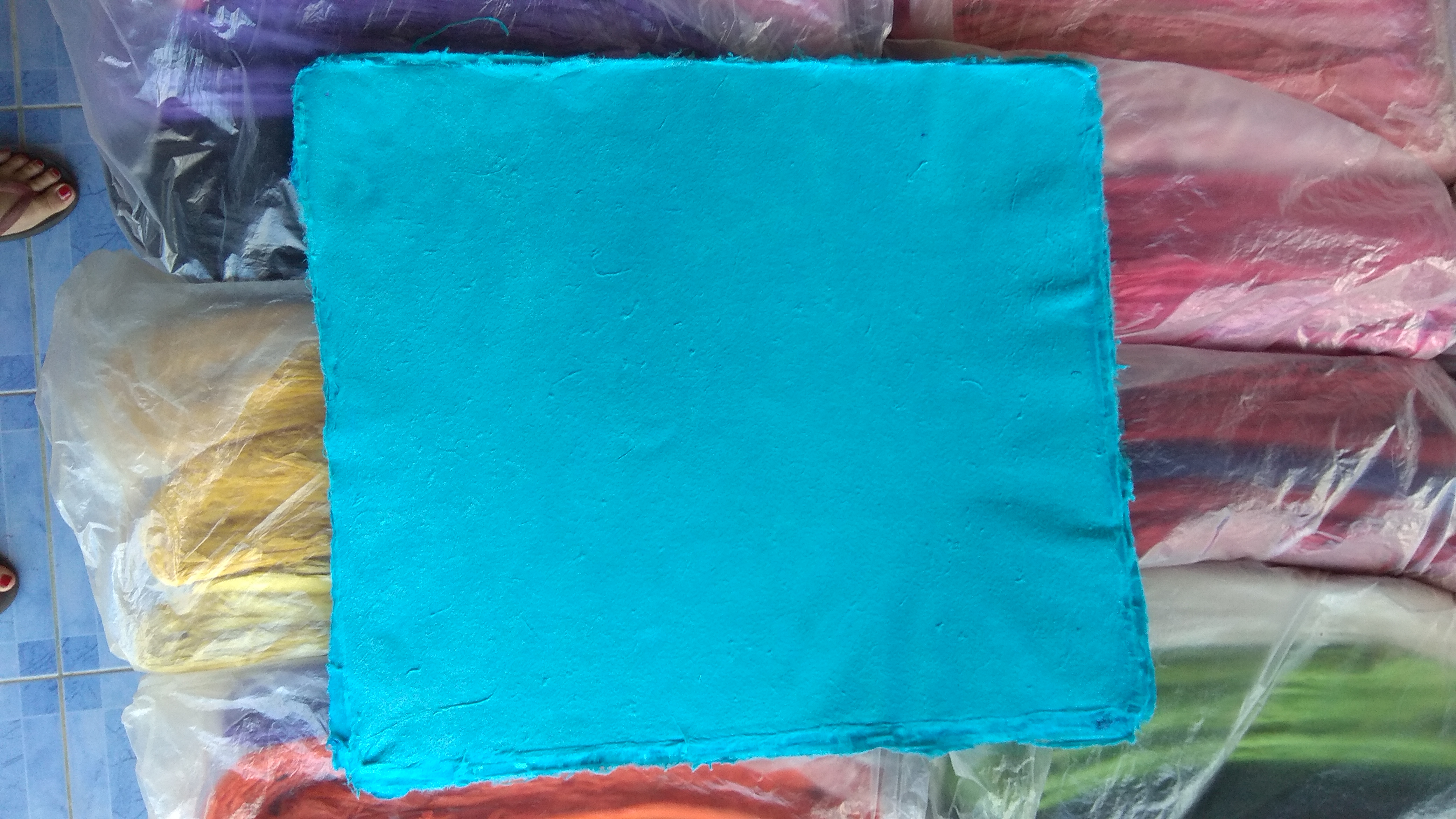 กระดาษสา หนา แบบขรุขระ มีทุกสี 50 แผ่น คละสีได้ เลือกสีทักไลน์ ไม่ขายปลีก