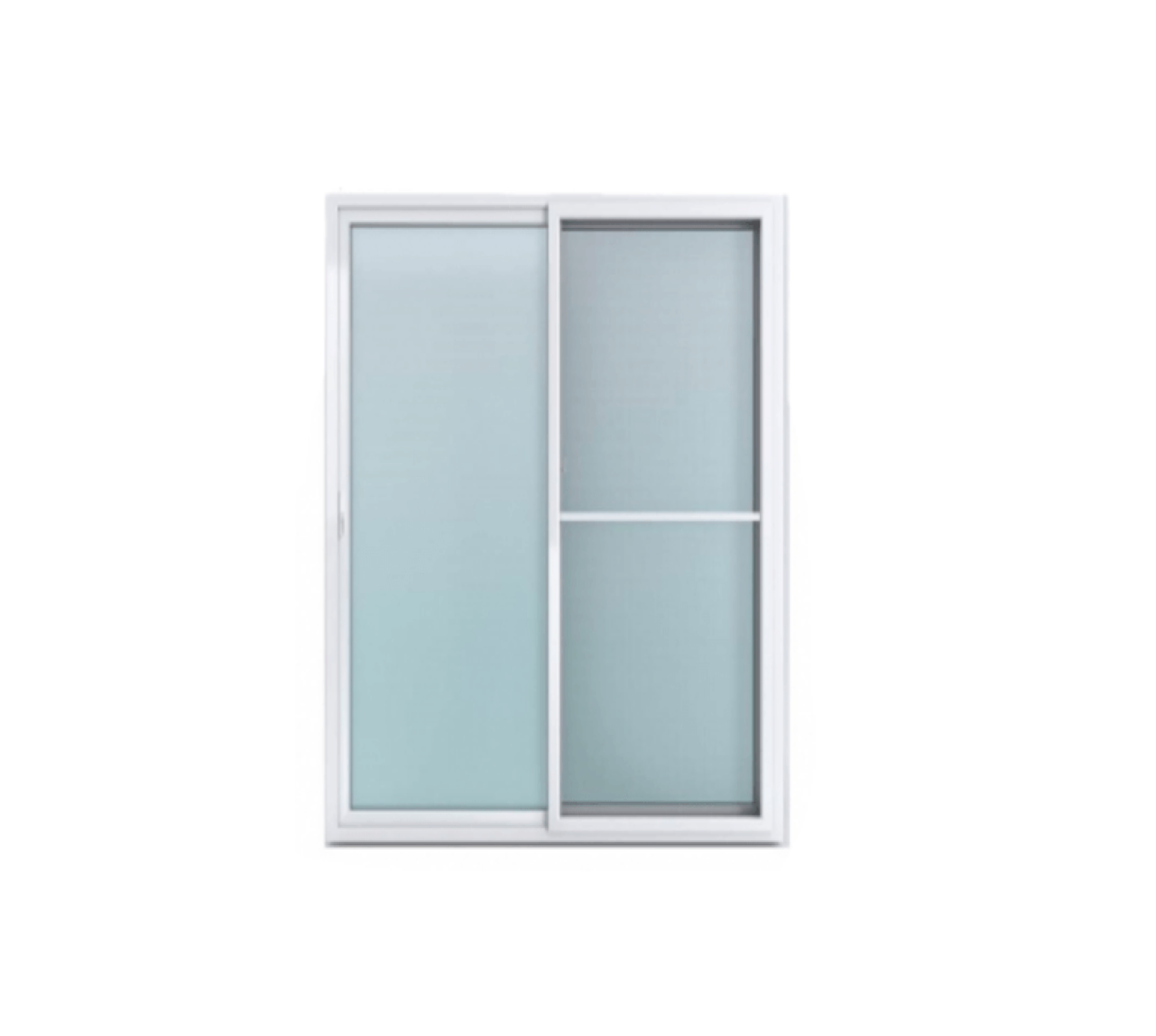 WELLINGTAN ประตูไวนิล บานเลื่อน SS 160x205ซม. สีขาว พร้อมมุ้ง