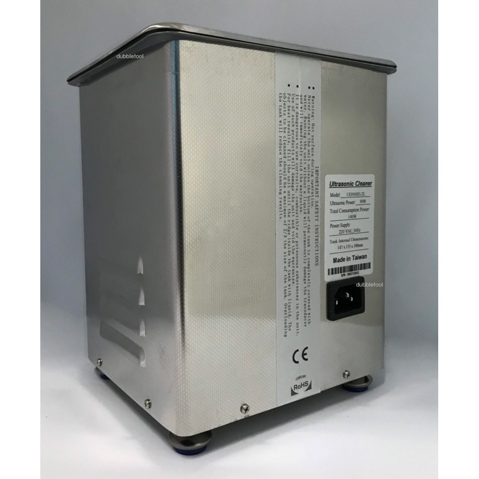 เครื่องทำความสะอาดเครื่องประดับ เครื่องล้างเครื่องประดับ อัลตร้าโซนิค ultrasonic รุ่นUD50SH-2L ขนาด 1.5 ลิตร