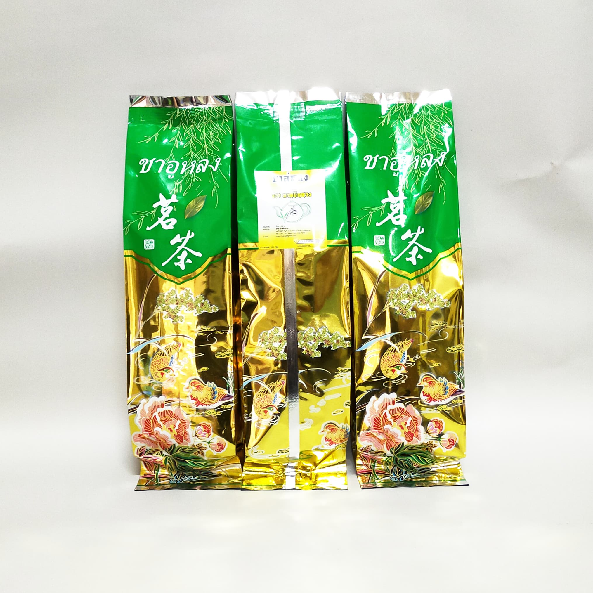 ชาอู่หลง ชาหยินหวง ดอยแม่สลอง 3 ถุง นน.ขนาด 100 กรัมต่อถุง