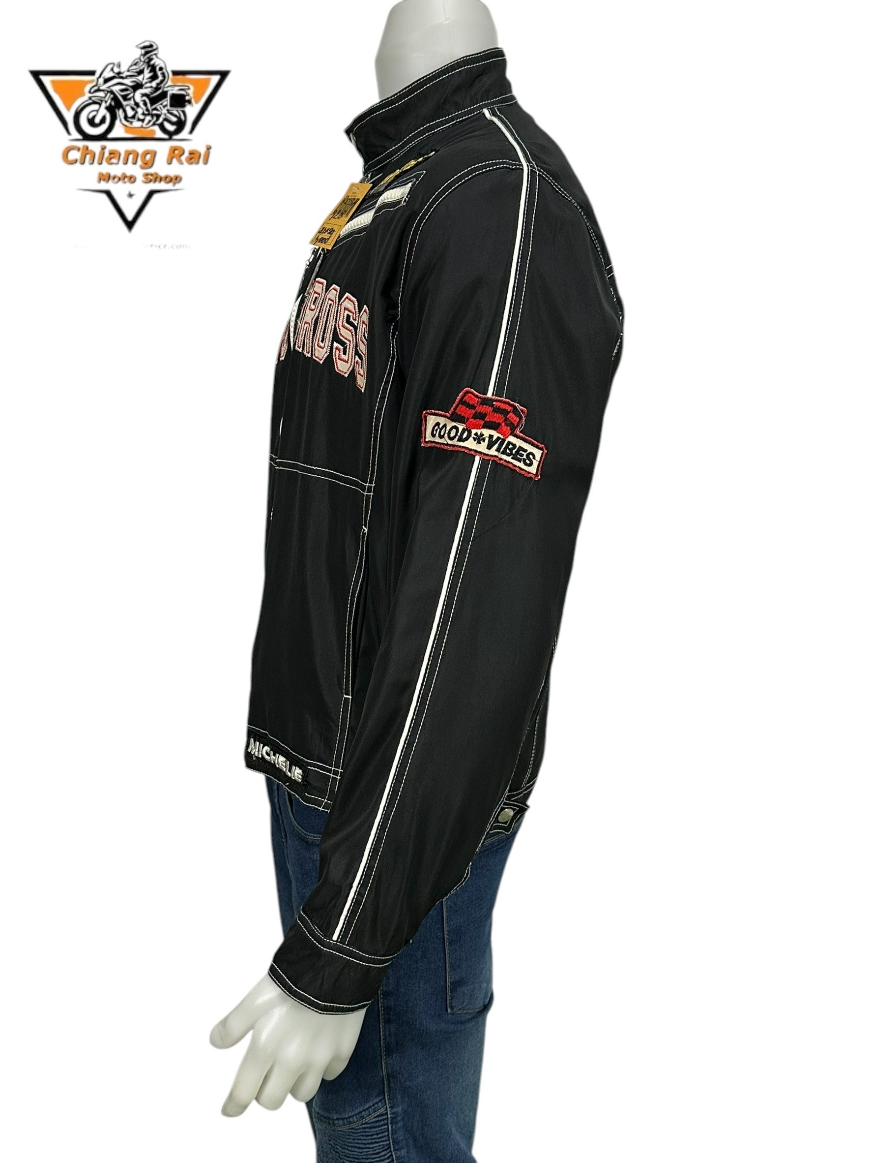 เสื้อขี่มอเตอร์ไซด์( มือสอง) RCSA 928 : อก 46" ยาว 24" (L) **ENOS**