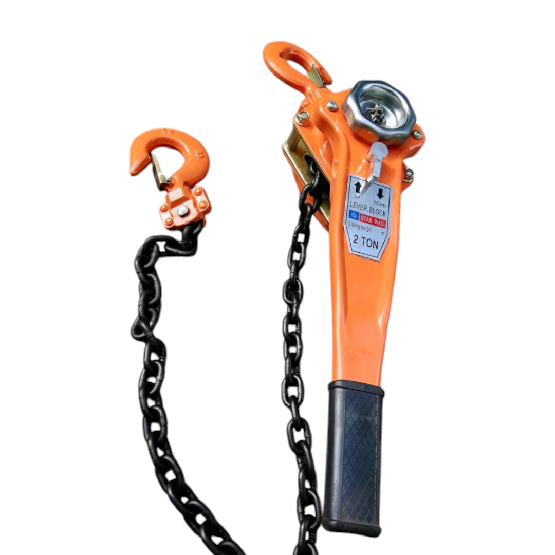 รอกโซ่มือโยก 2 ตัน ยี่ห้อ STARWAY โซ่ยาว 1.5 เมตร (กำมะลอ)