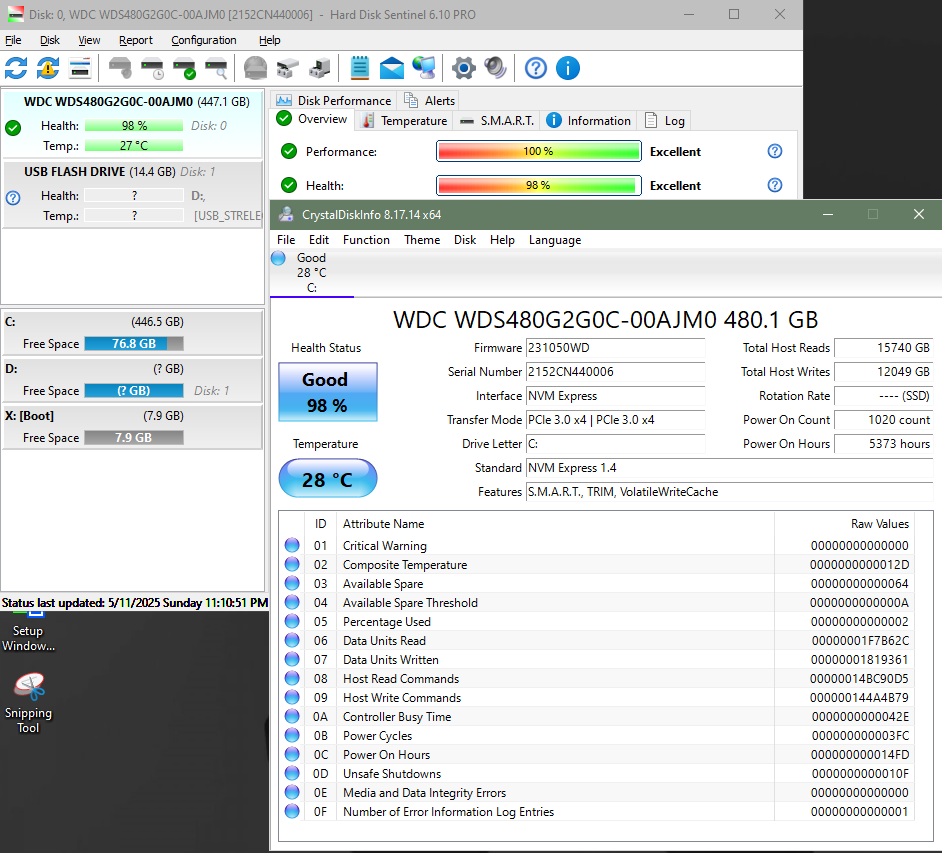 SSD M.2 WD Green SN350 480GB