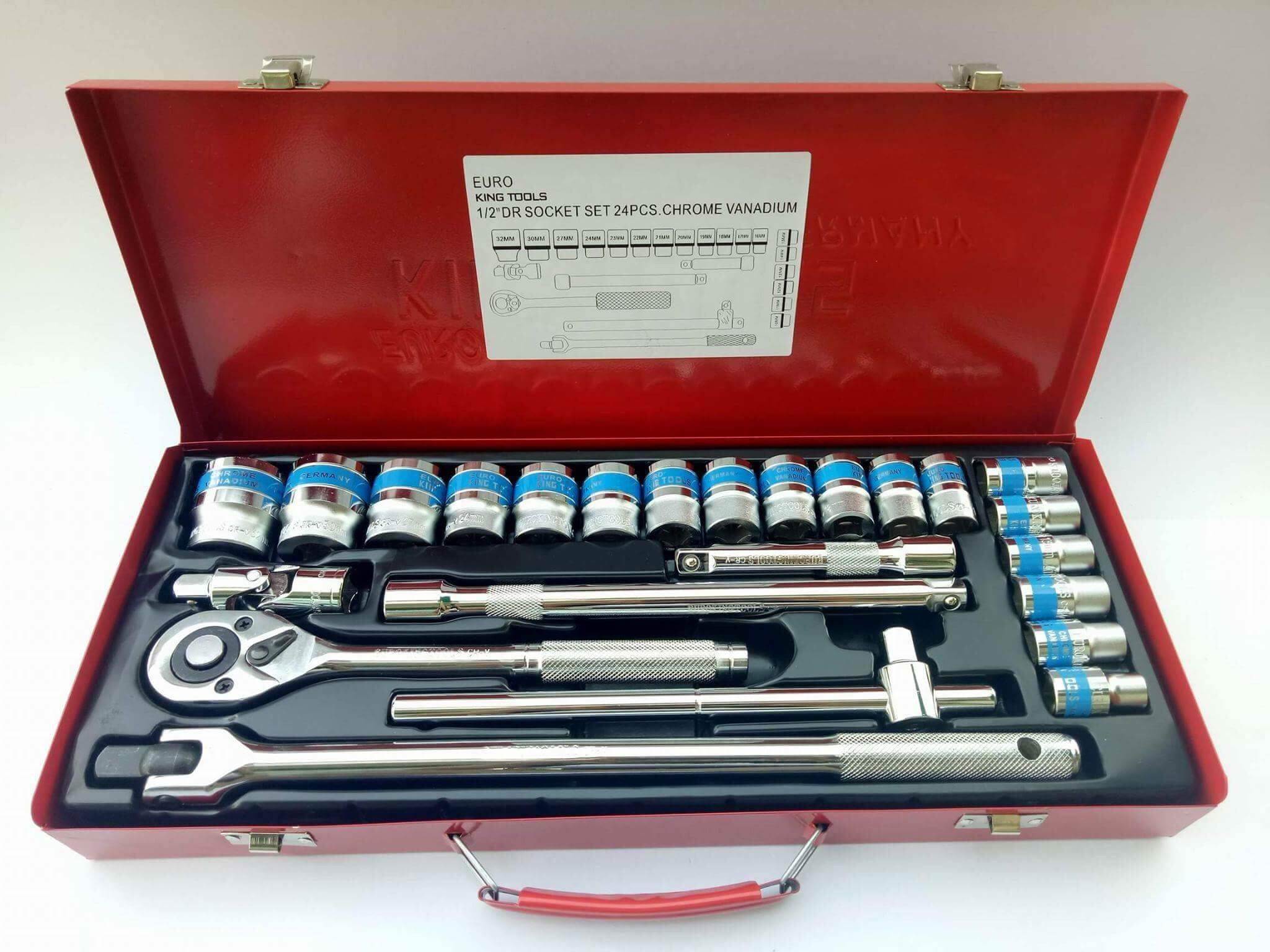 EUROKINGTOOLS ชุดบล็อก 24 ชิ้น