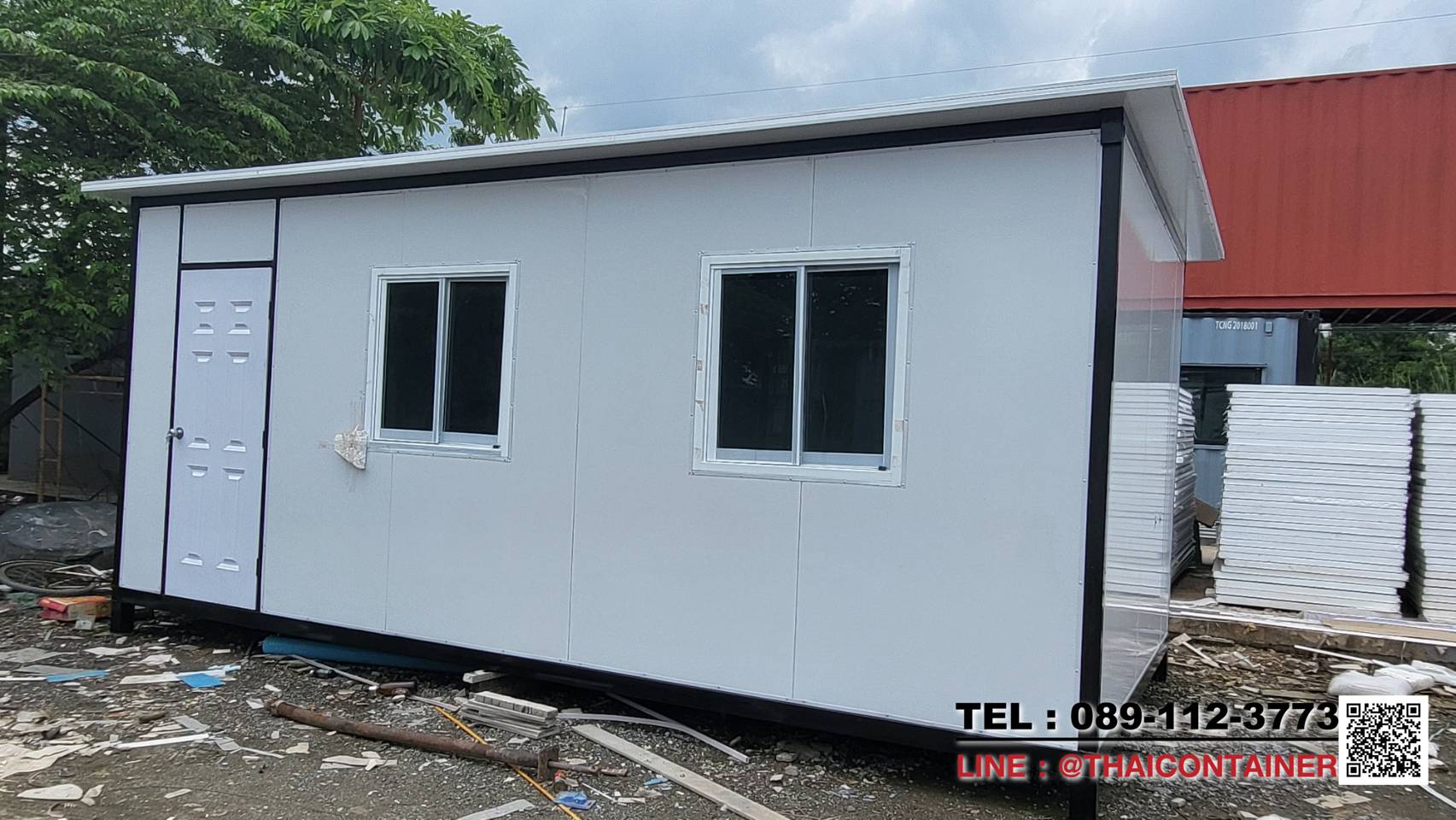 ตู้ออฟฟิต ผนัง สำเร็จรูป ขนาด 3x6x2.50ม.