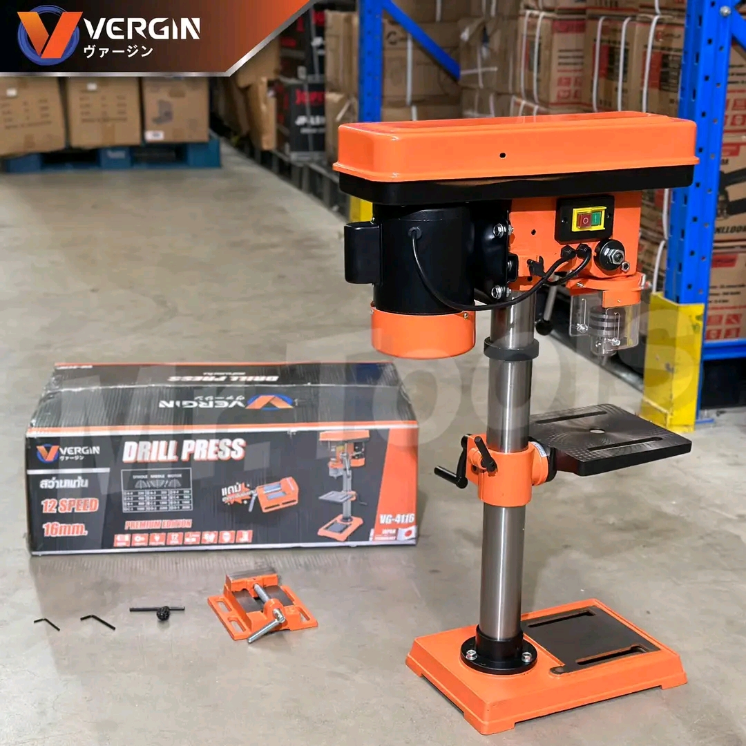 สว่านแท่น 5 หุน ยี่ห้อ Vergin รุ่น VG4116 แถมปากกาจับงาน