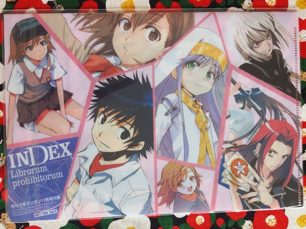 To Aru Majutsu no Index แฟ้มแบบสอด ขนาด B5 อินเดกซ์ คัมภีร์คาถาต้องห้าม จากญี่ปุ่น 1 set มี 2 เล่มค่ะ