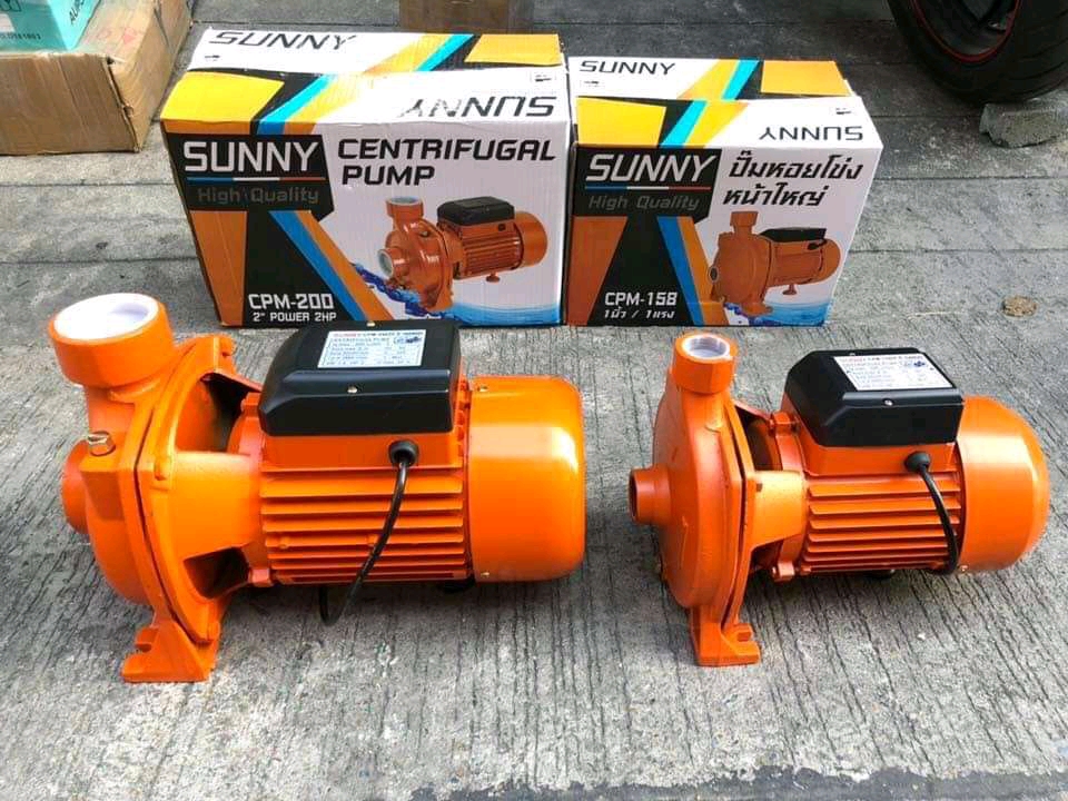 ปั๊มหอยโข่งหน้าใหญ่ ยี่ห้อ Sunny มีขนาด 1 นิ้ว และ 2 นิ้ว คุณภาพเยี่ยม ผ่าน ISO 9001