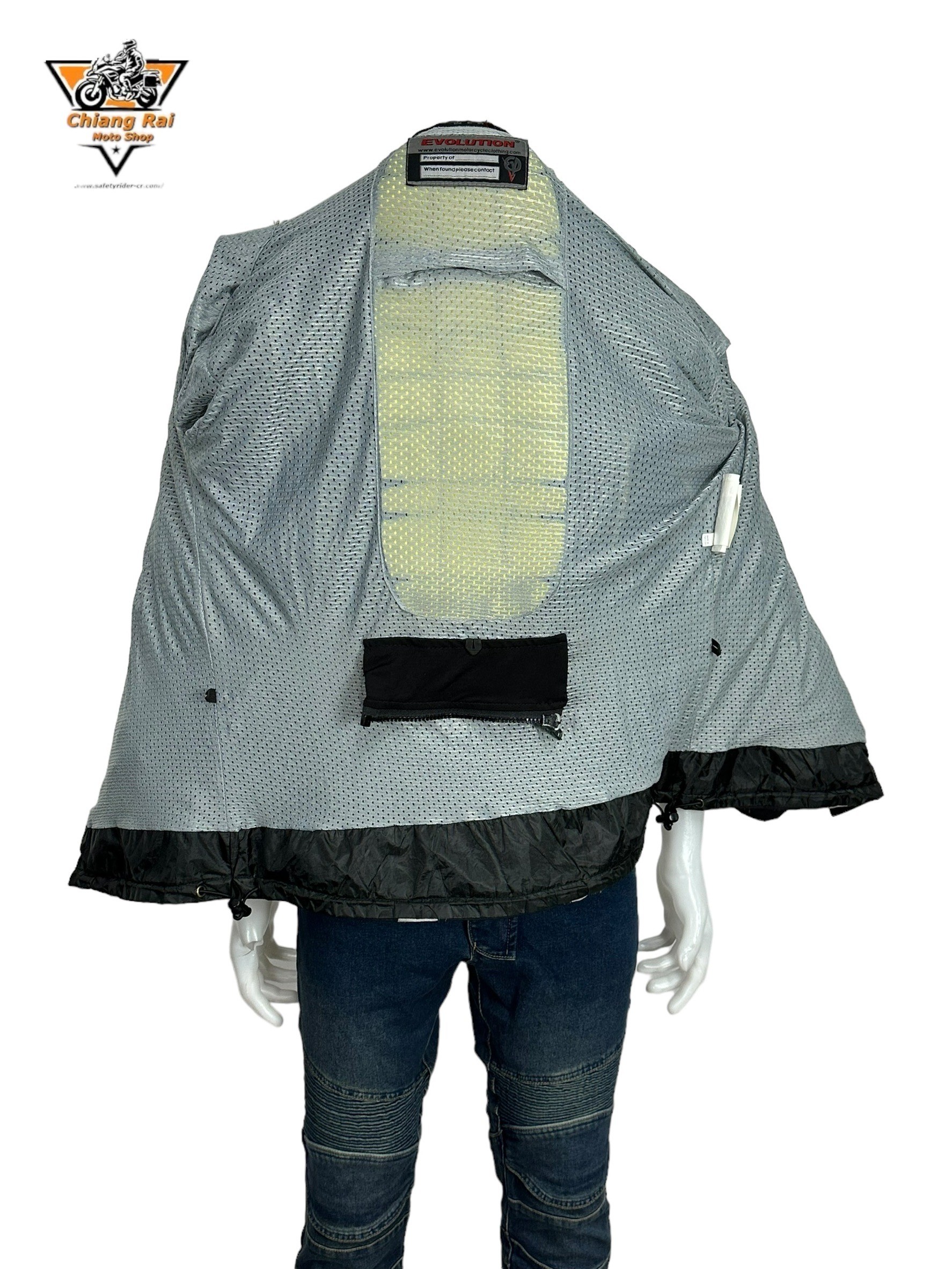 เสื้อขี่มอเตอร์ไซด์( มือสอง) RCTA 617: อก 48" ยาว 28"(XL) **EVOLUTION**