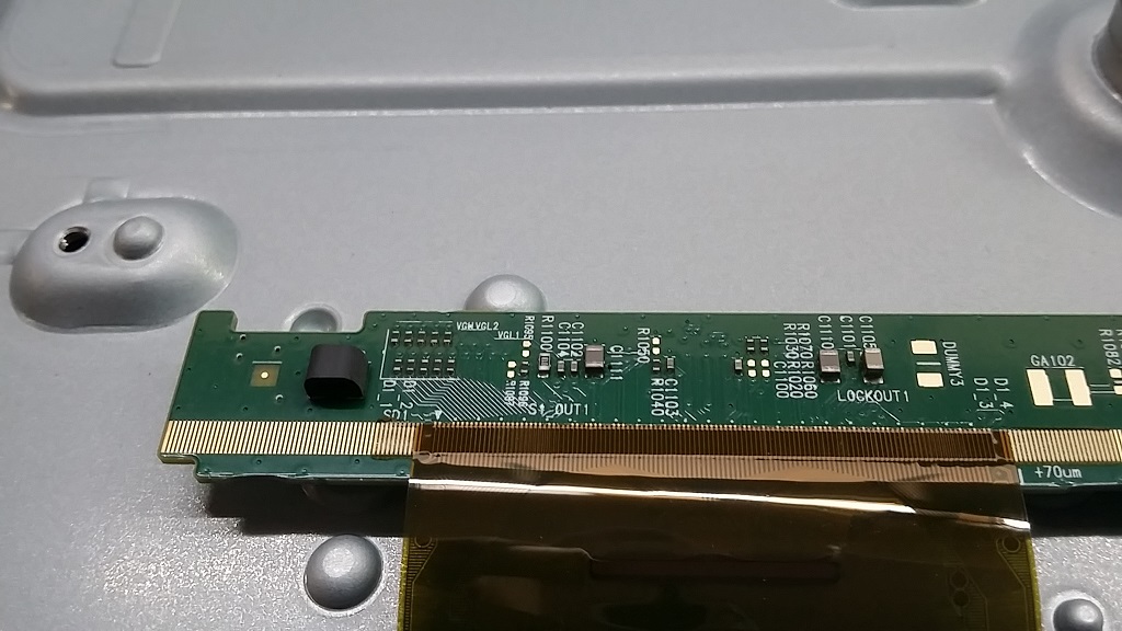 ซ่อมโทรทัศน์ LED-TV ยี่ห้อ LG รุ่น 55UH650T อาการภาพซ้อน-ภาพเต้น