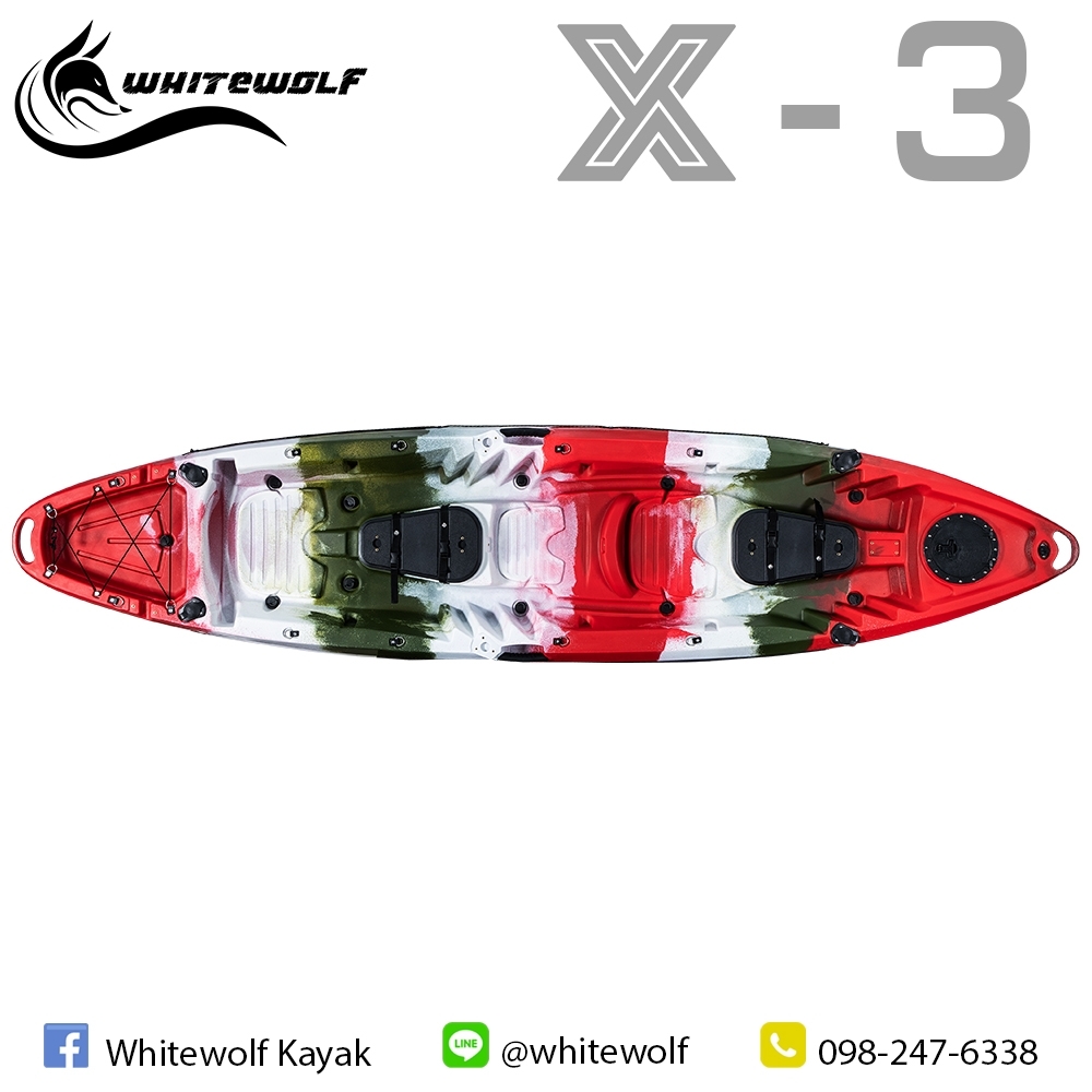 เรือคายัคตกปลา 3 ที่นั่ง X-3 / X-Series X3