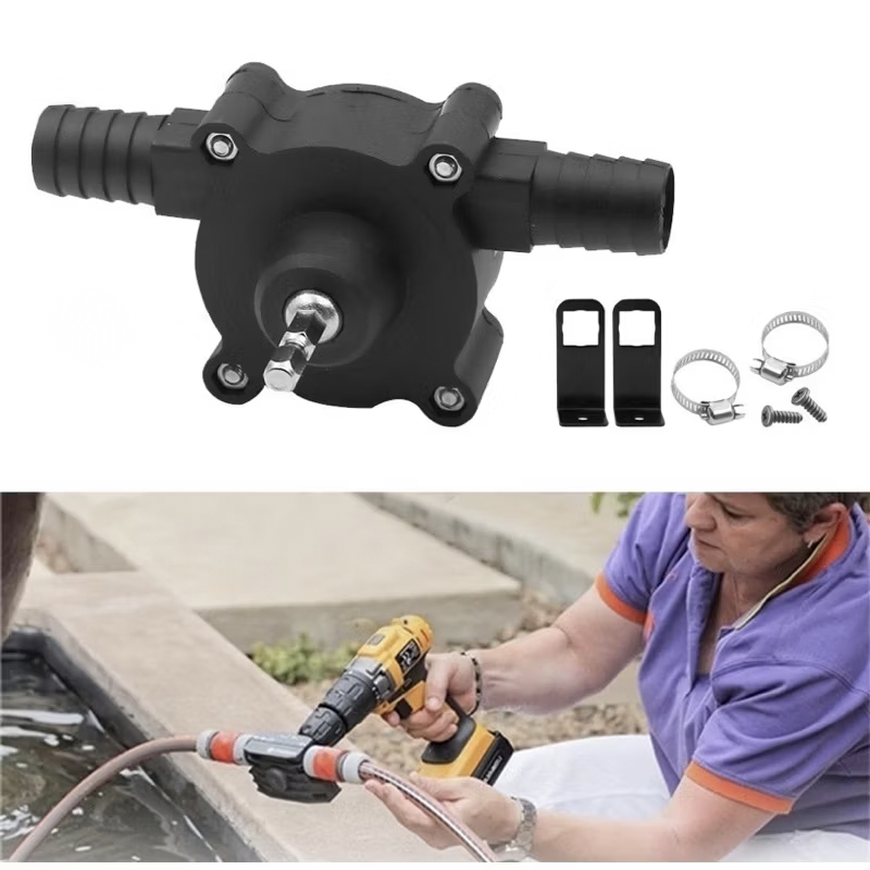 หัวปั๊มน้ำต่อสว่าน ขนาดเล็ก สำหรับต่อกับสว่านไฟฟ้า สว่านแบต