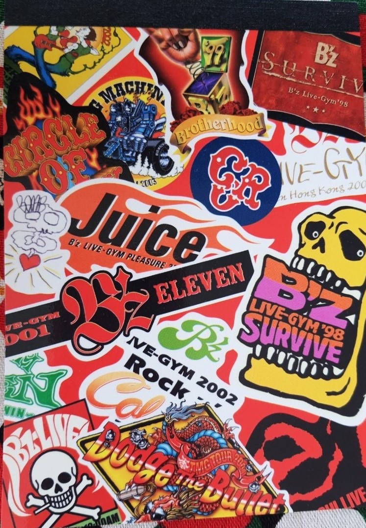 B'z Treasure Land sticker book 10 Sheets ของแท้จากญี่ปุ่น Size : 10.5 x 15 cm