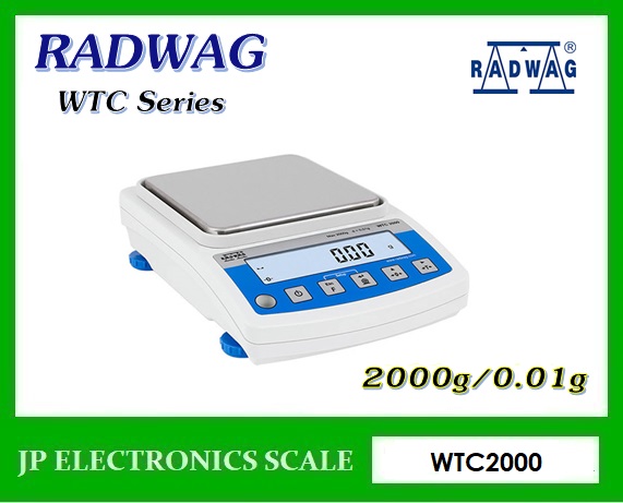 เครื่องชั่งละเอียดสูง2000g เครื่องชั่งละเอียด2000g เครื่องชั่งคุณภาพสูง2000กรัม เครื่องชั่งน้ำหนัก2000กรัม เครื่องชั่งน้ำหนัก2000g ตาชั่ง2000g กิโลดิจิตอล2000กรัม เครื่องชั่ง2000g*0.01g ยี่ห้อ RADWAG รุ่น WTC2000 ขนาดถาดชั่ง 128*128mm.