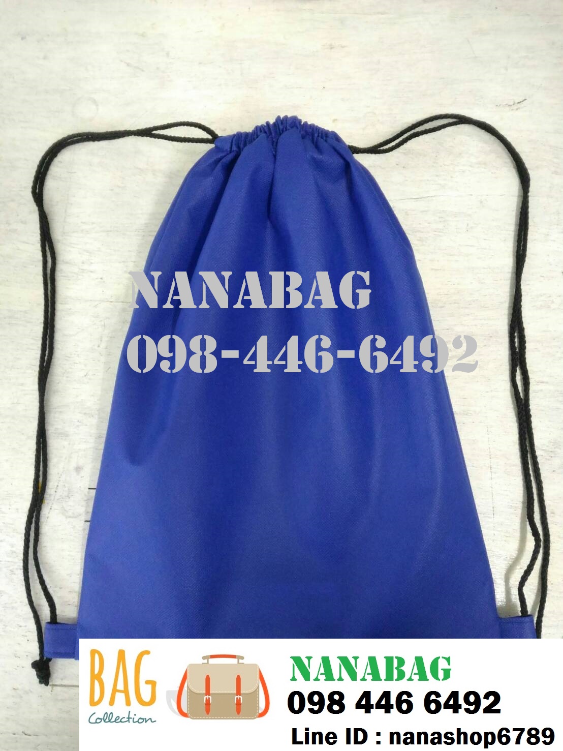 ถุงผ้าหูรูด ผ้าสปันบอน กระเป๋าผ้าสปันบอนด์ ถุงผ้าสปันบอนด์