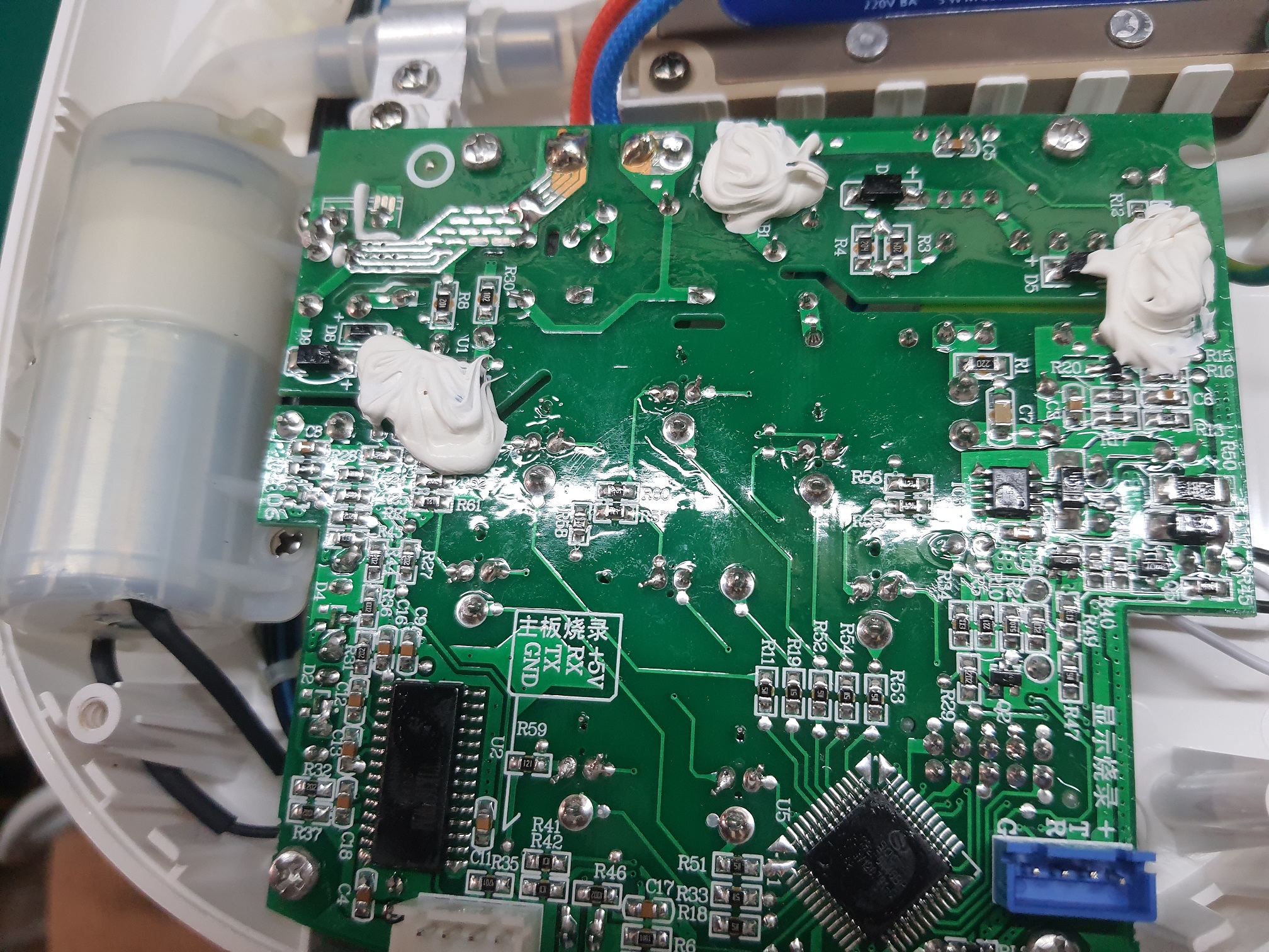 ซ่อมตู้น้ำร้อนปรับอุณหภูมิ ยี่ห้อ Xiaomi xiaolang TDS รุ่น HD-JRSSQ01 อาการน้ำไม่ร้อน