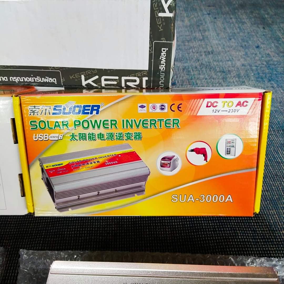 อินเวอร์เตอร์ แปลงไฟ 12V เป็น 220V ขนาด 3,000W