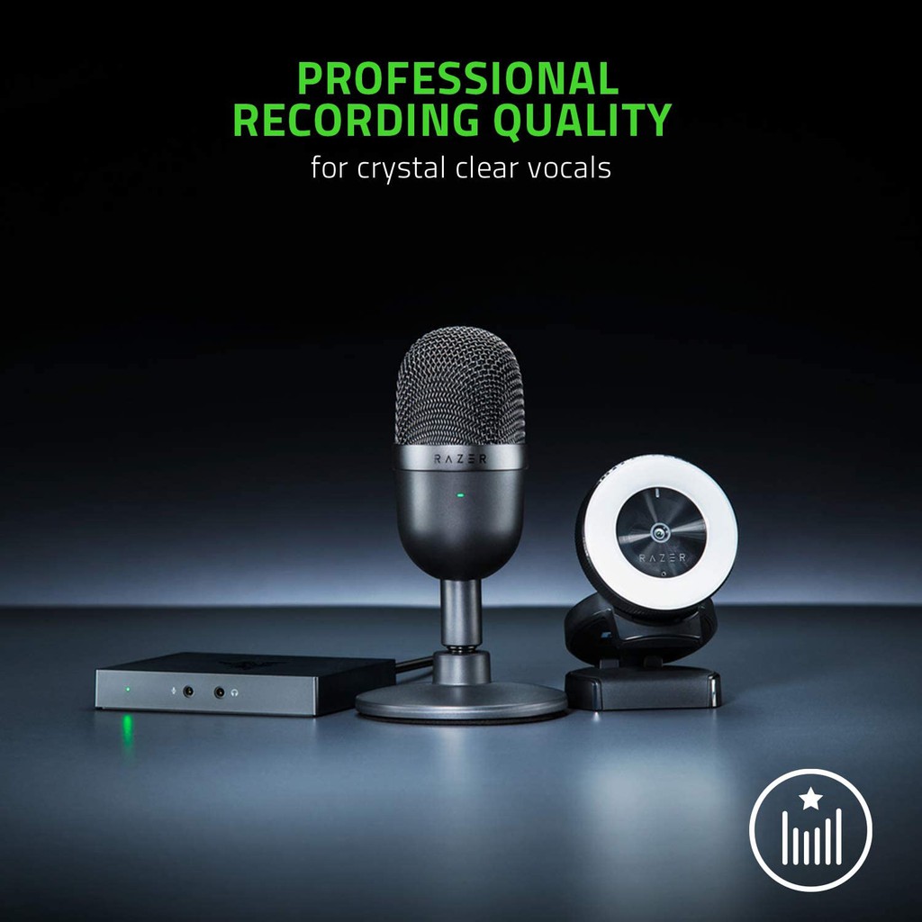 RAZER Seiren Mini - ไมโครโฟนสตรีมเมอร์ เกมมิ่ง ขนาดเล็ก ขาว/ชมพู/ดำ USB Microphone Condenser