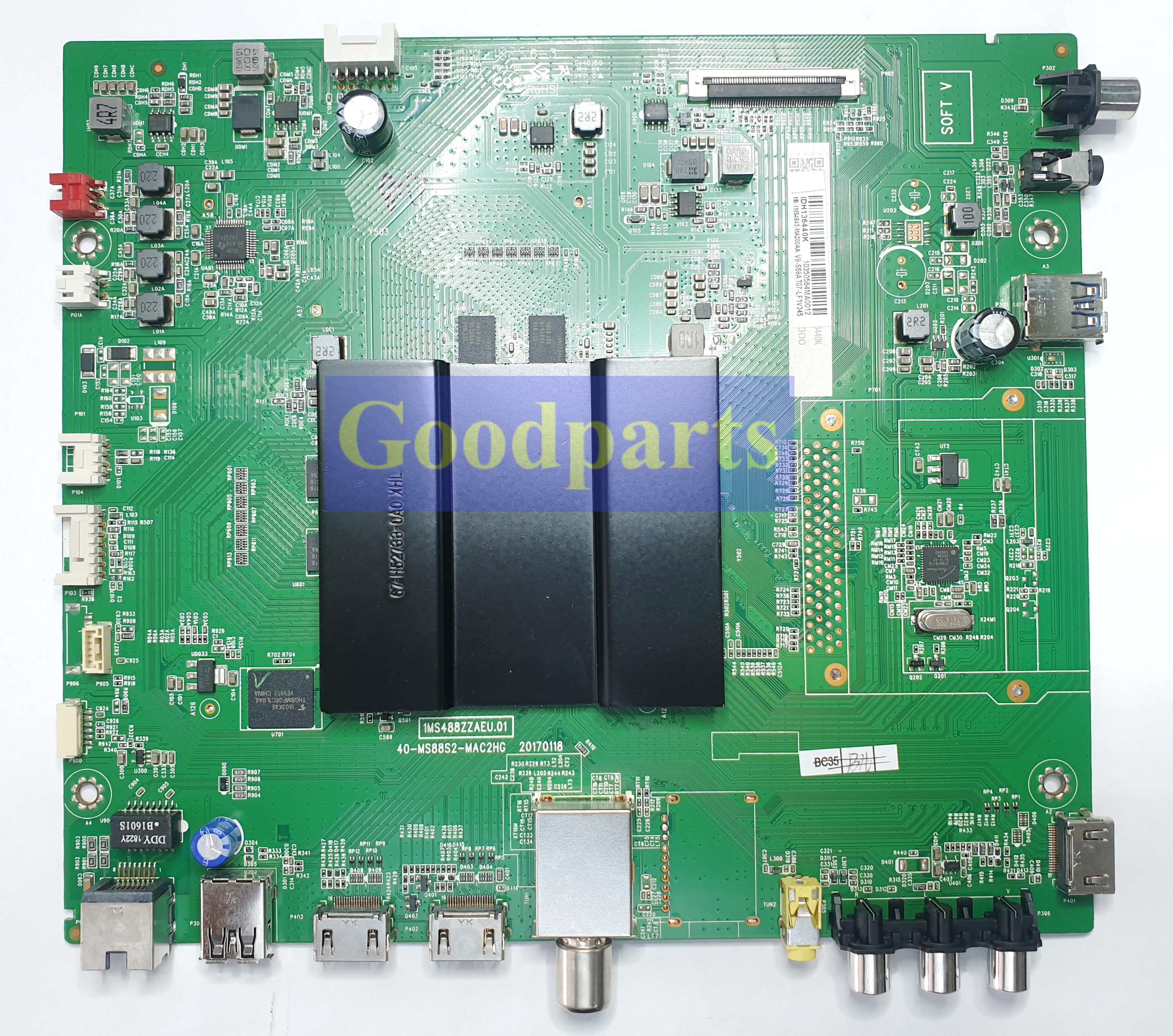 Main Board ACONATIC เมนบอร์ด อะโคเนติค อะไหล่ใหม่แท้ รุ่น 55UR542AN เบอร์บอร์ด40-MS88S2-MAC2HG