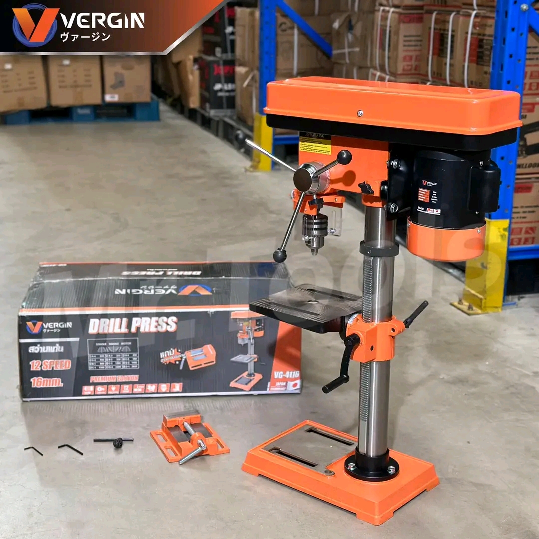 สว่านแท่น 5 หุน ยี่ห้อ Vergin รุ่น VG4116 แถมปากกาจับงาน
