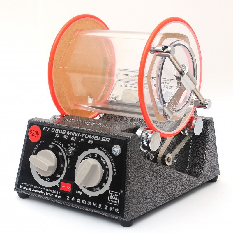 เครื่องร่อนเงา เครื่องร่อนลูกเหล็ก เครื่องร่อนเงาจิวเวรี่ Magnetic Tumbler รุ่น KT-6808