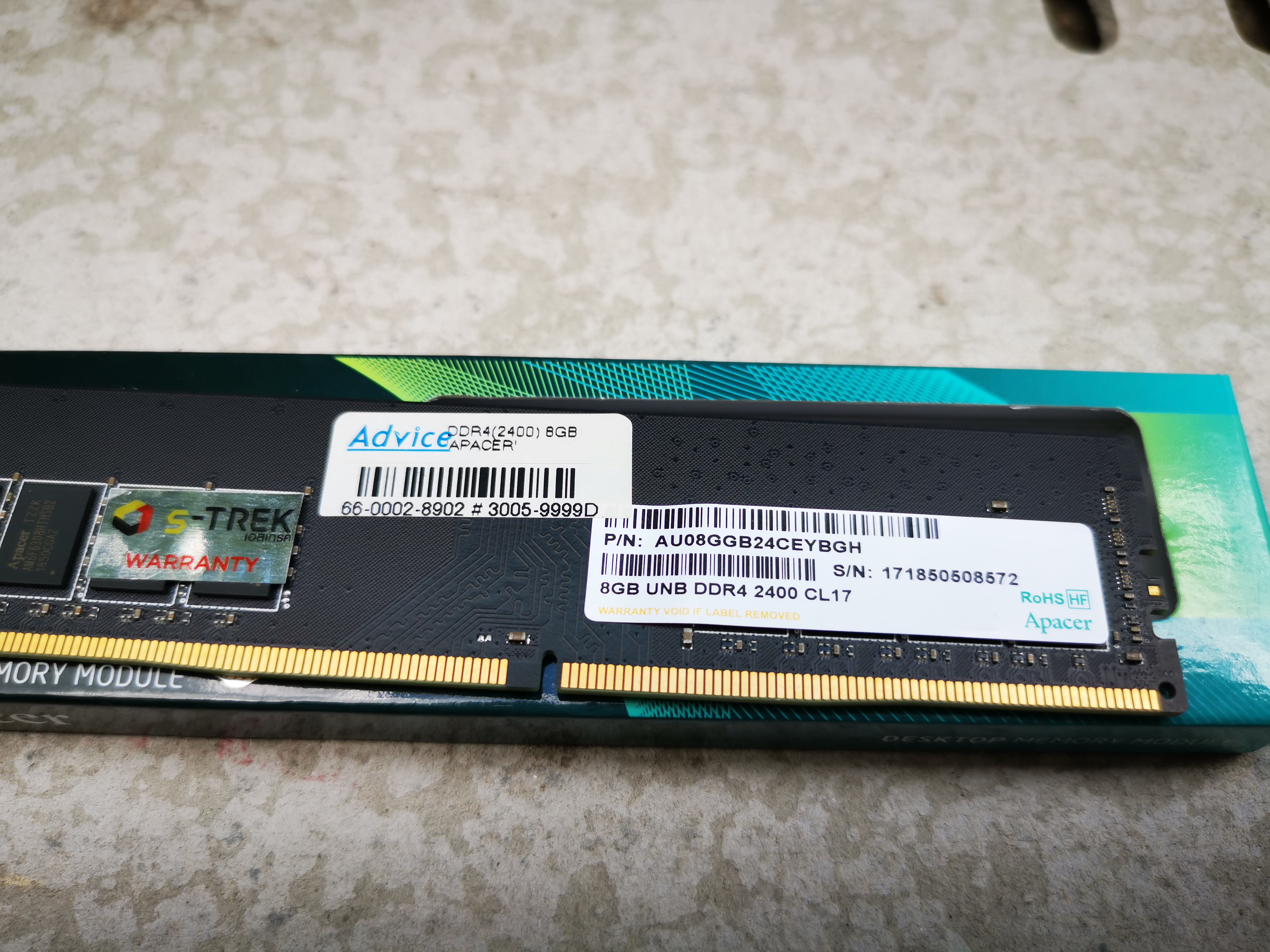 Ram Apacer ddr4 8G(8*1) Bus2400
