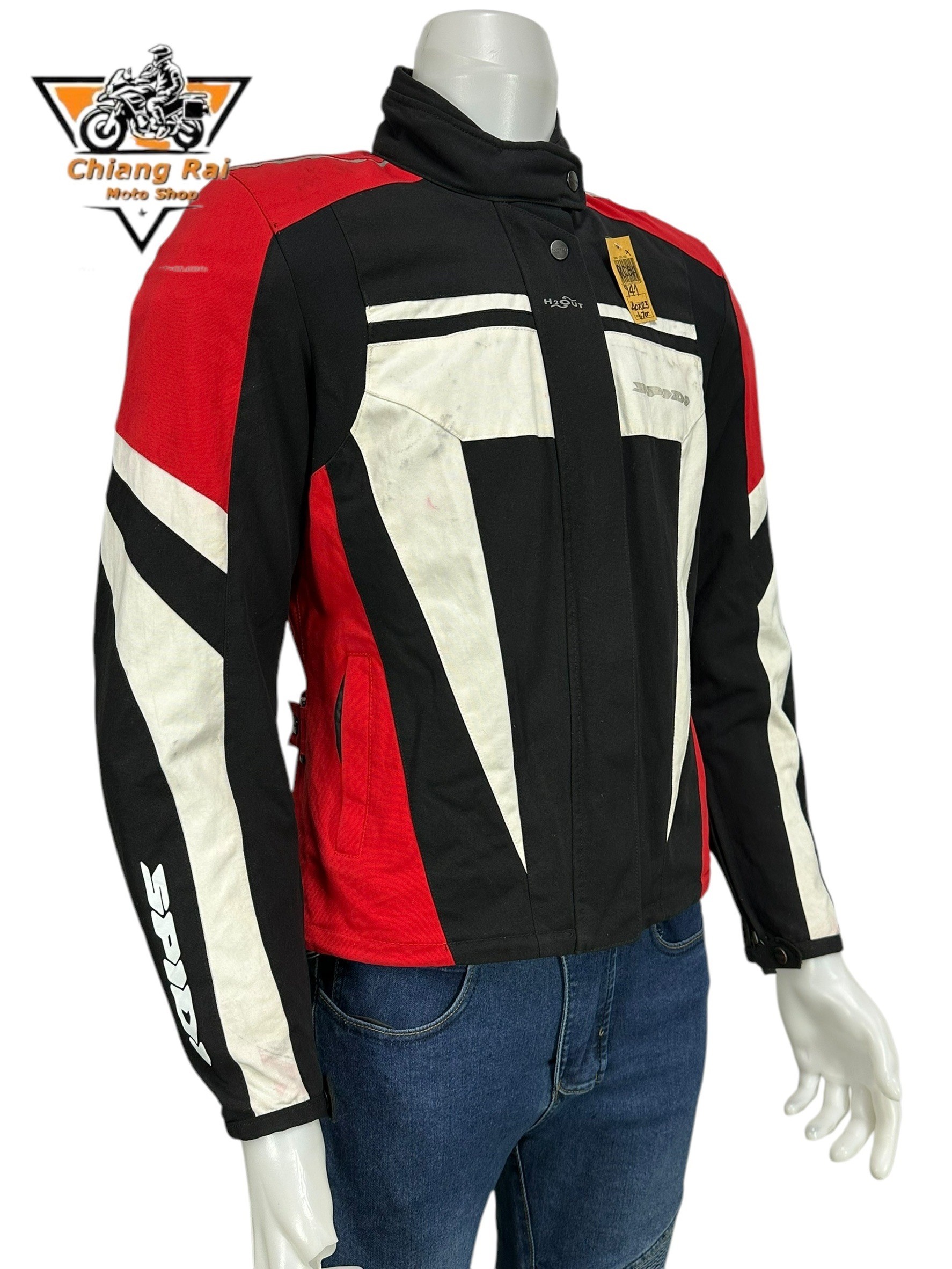 เสื้อขี่มอเตอร์ไซด์( มือสอง) RCSA 941 : อก 40" ยาว 23" (S) **Spidi**