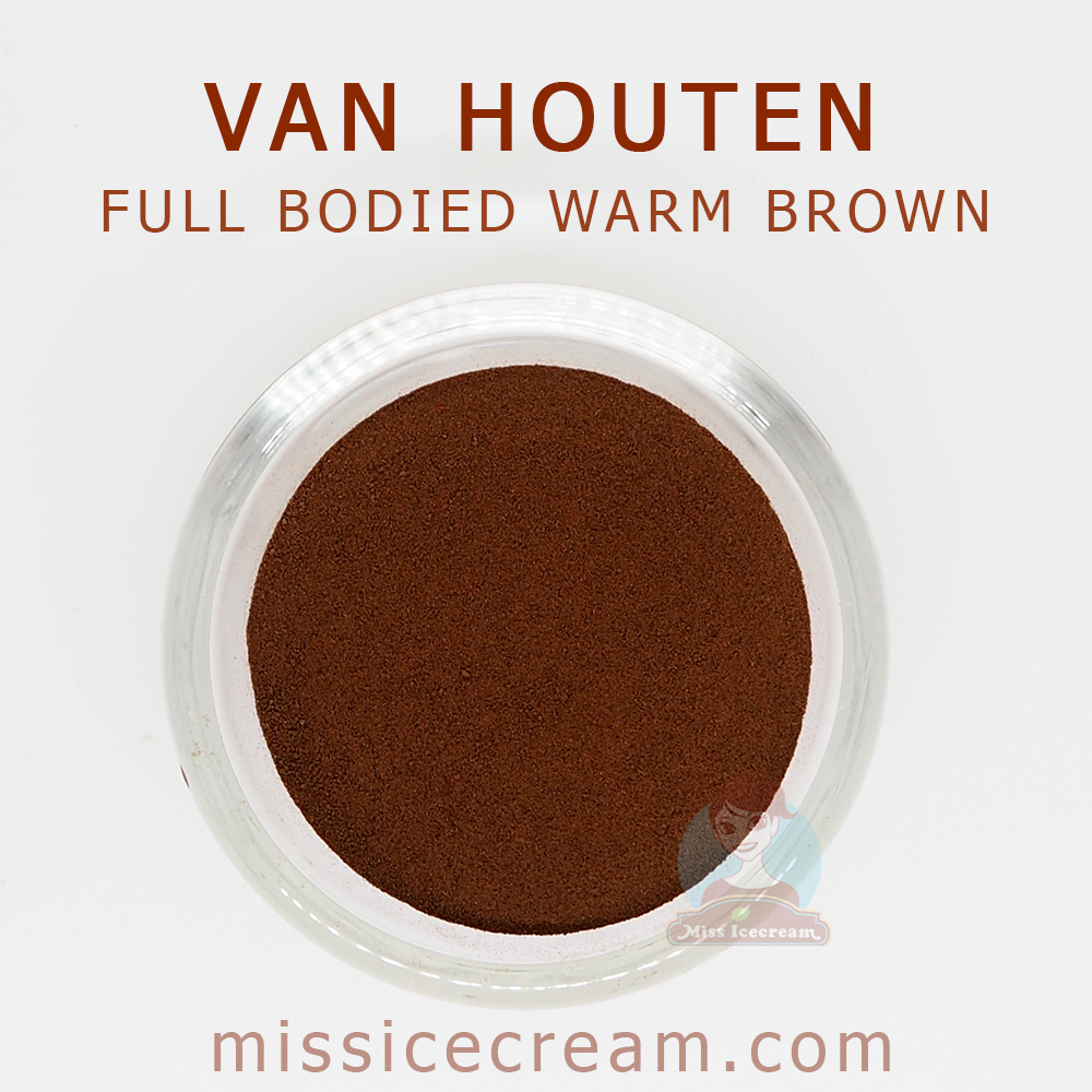 WCP1000 ผงโกโก้น้ำตาลแดง VAN HOUTEN Full-Bodied Warm Brown Cocoa Powder 1000 g