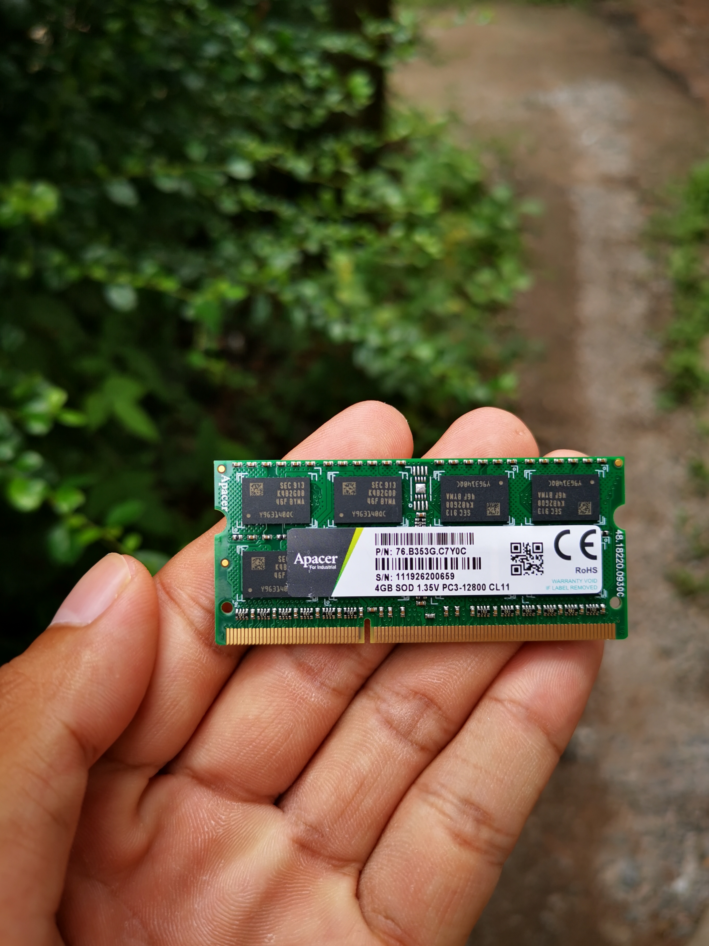 Ram NB Apacer DDR3 4G Bus1600