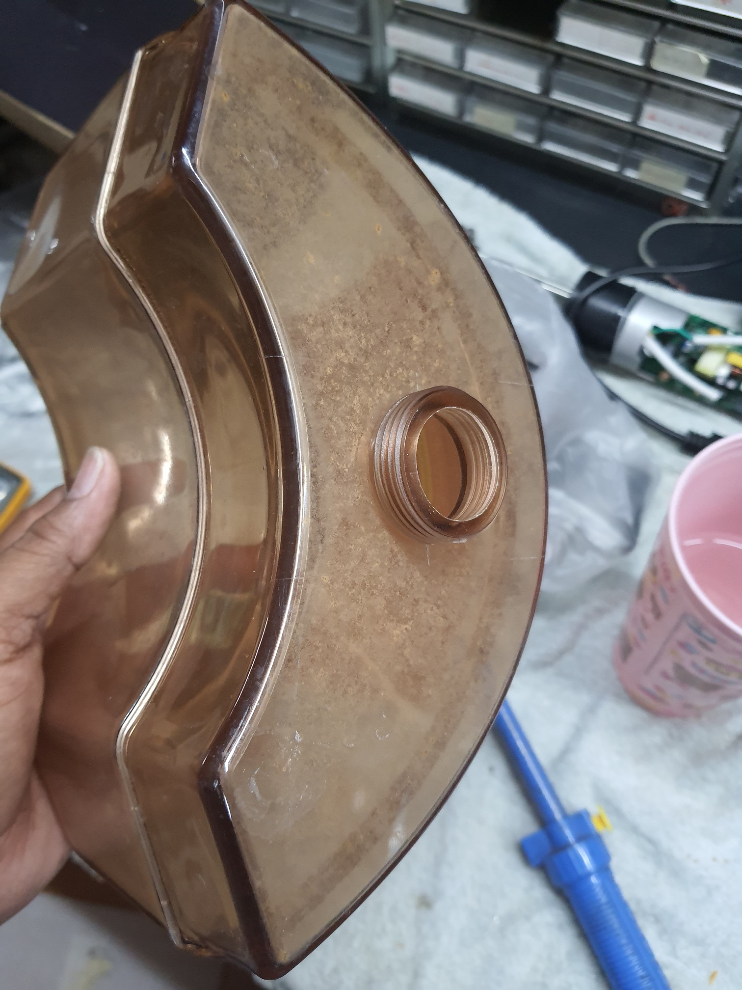 ซ่อมเตารีดไอน้ำ ยี่ห้อ @HOME รุ่น HO0065 อาการไอน้ำไม่ออก