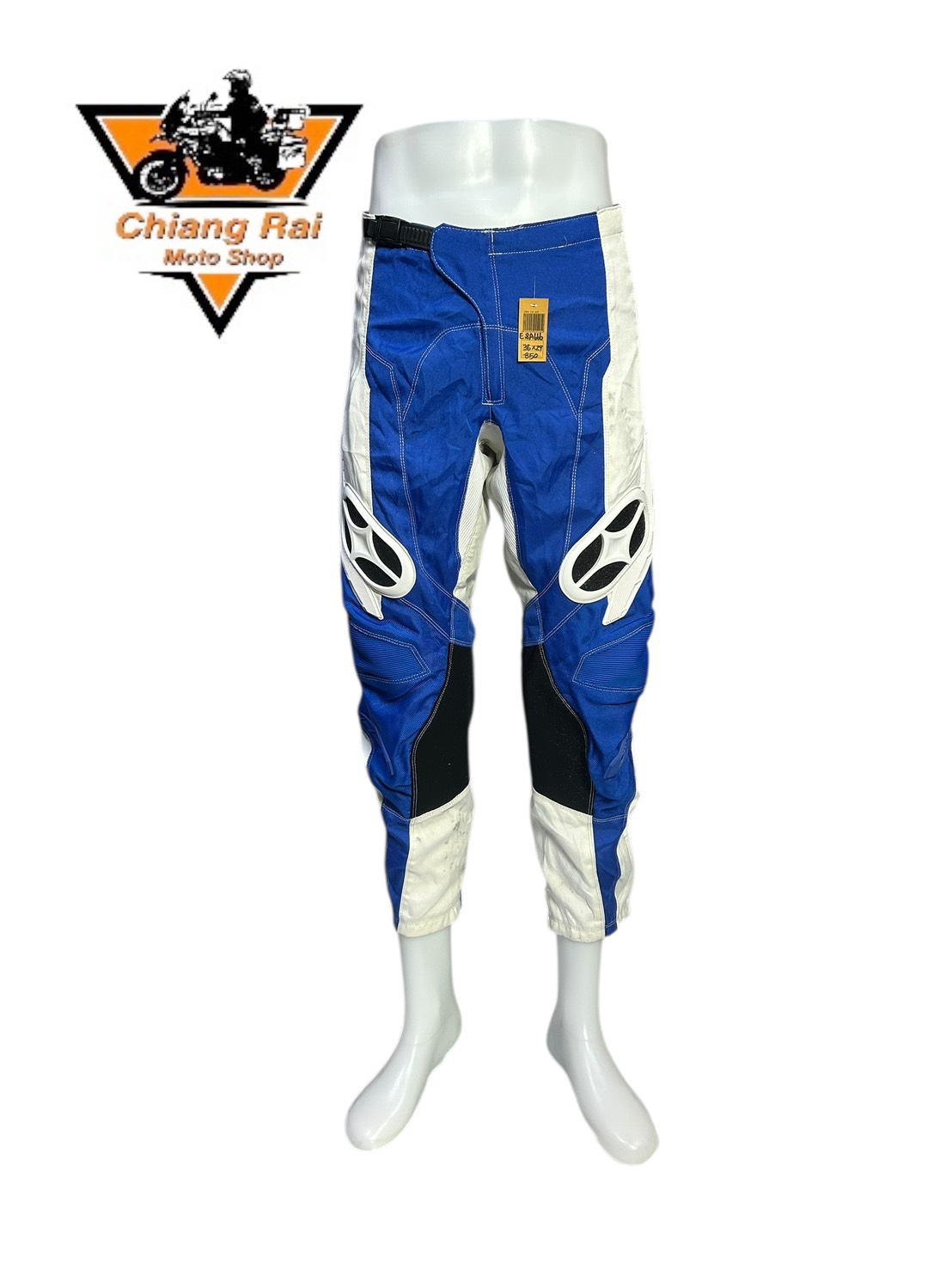 กางเกงขี่มอเตอร์ไซด์ ( มือสอง ) E&A 666: เอว 36" ยาว 29" **NOFEAR**